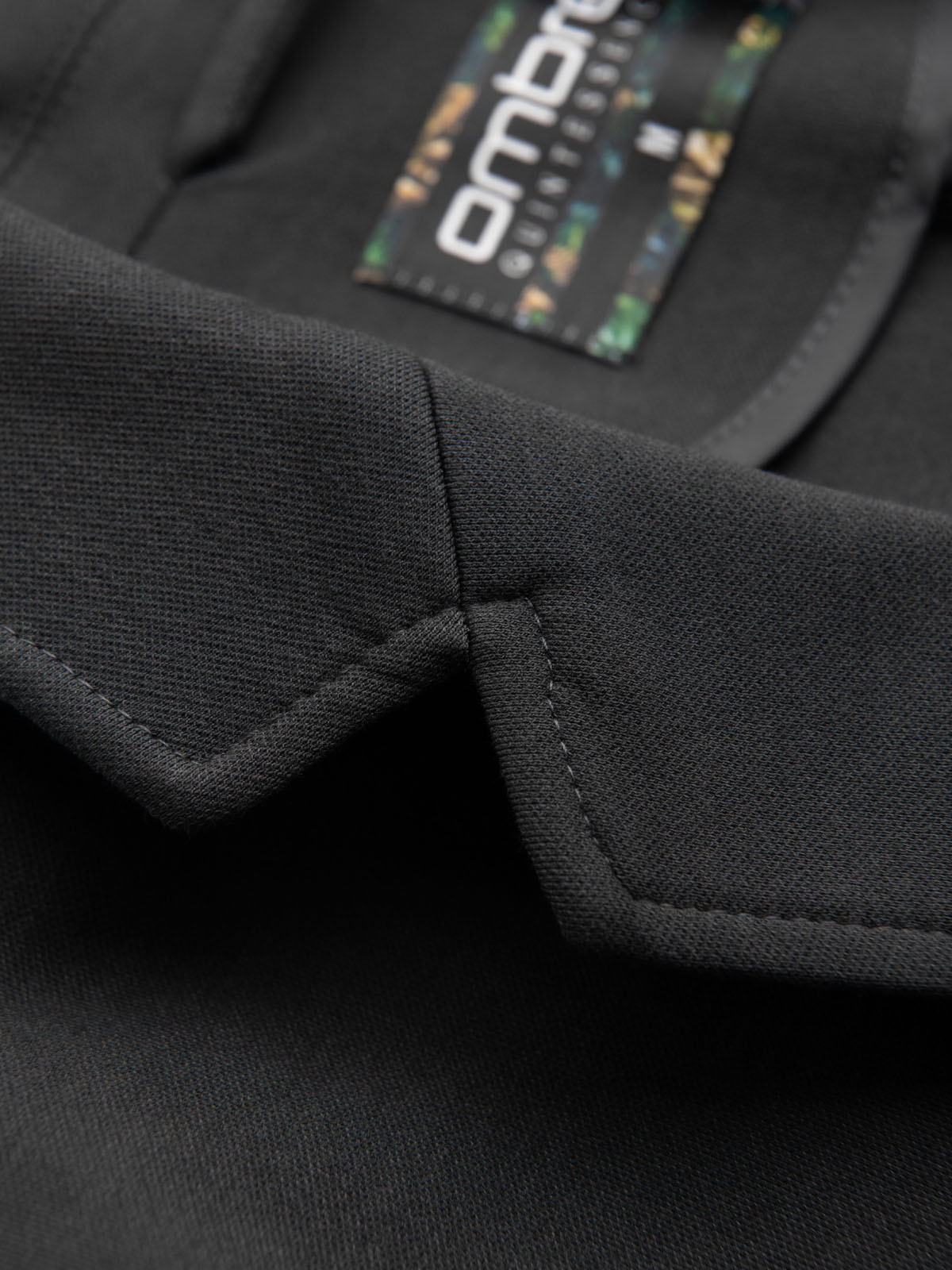 Ombre Men&#039;s SLIM knit jacket with subtle texture - graphite