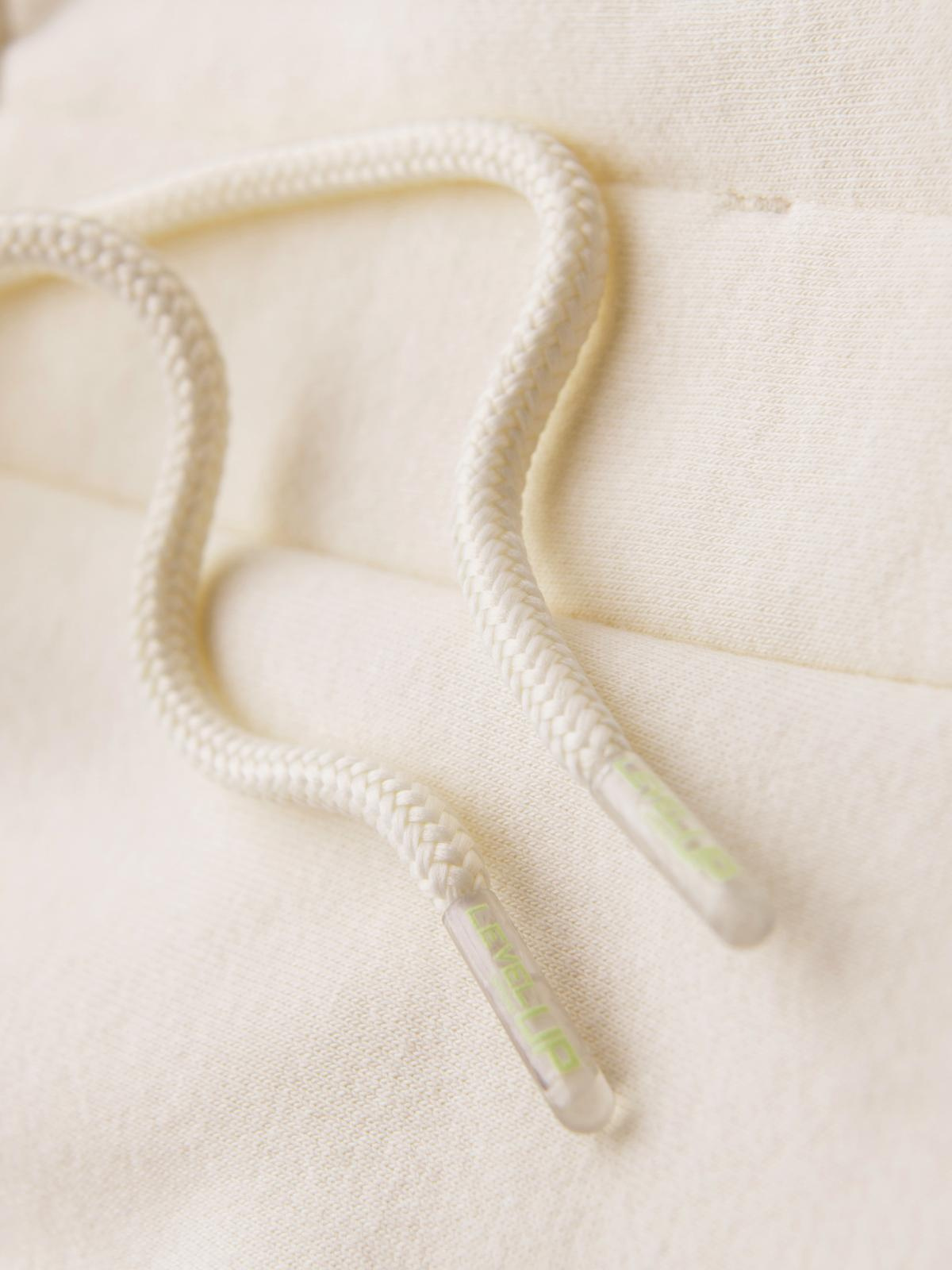 Ombre Unisex sweat shorts with drawstring waist - cream