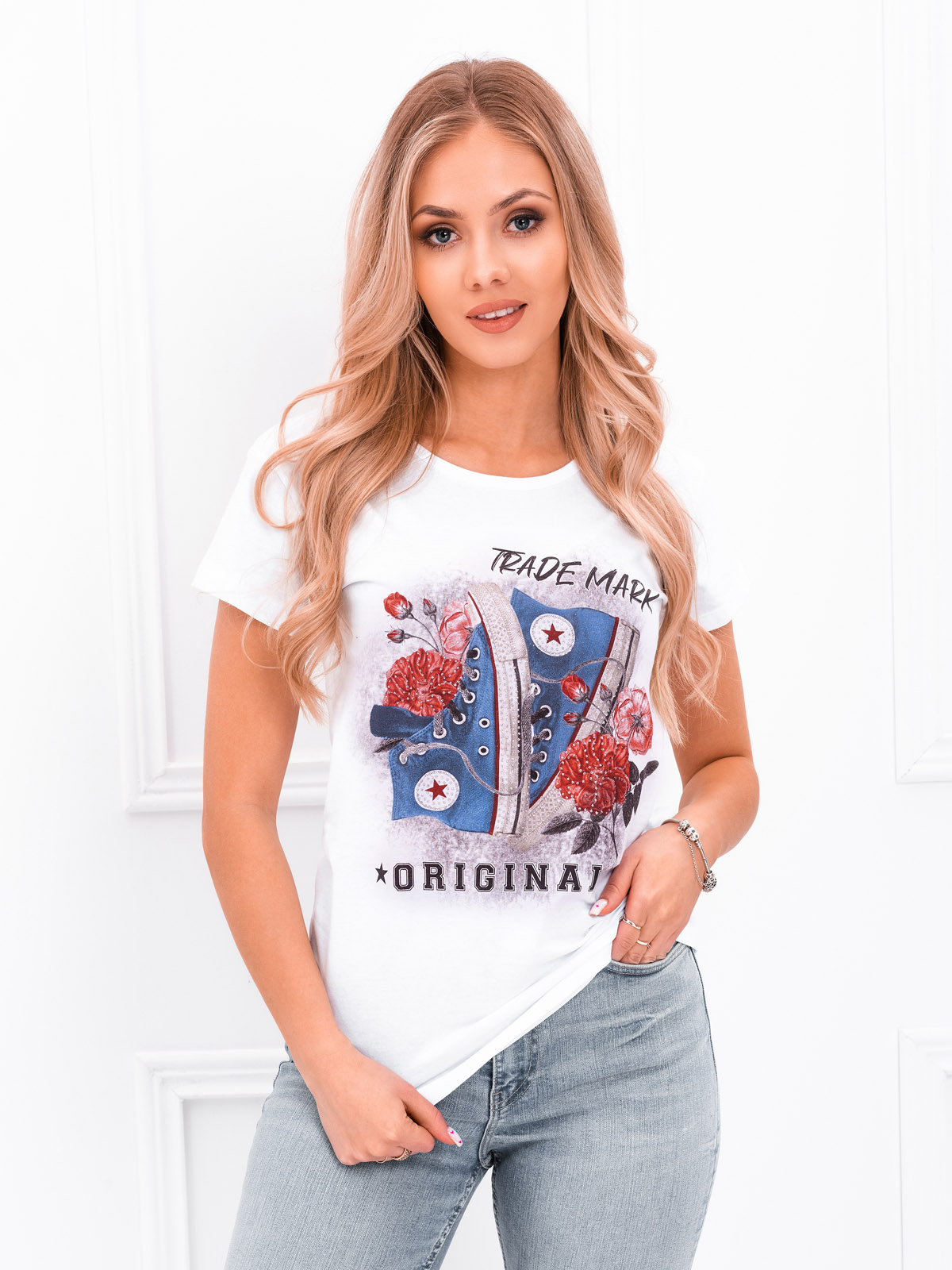Edoti Women's printed t-shirt SL