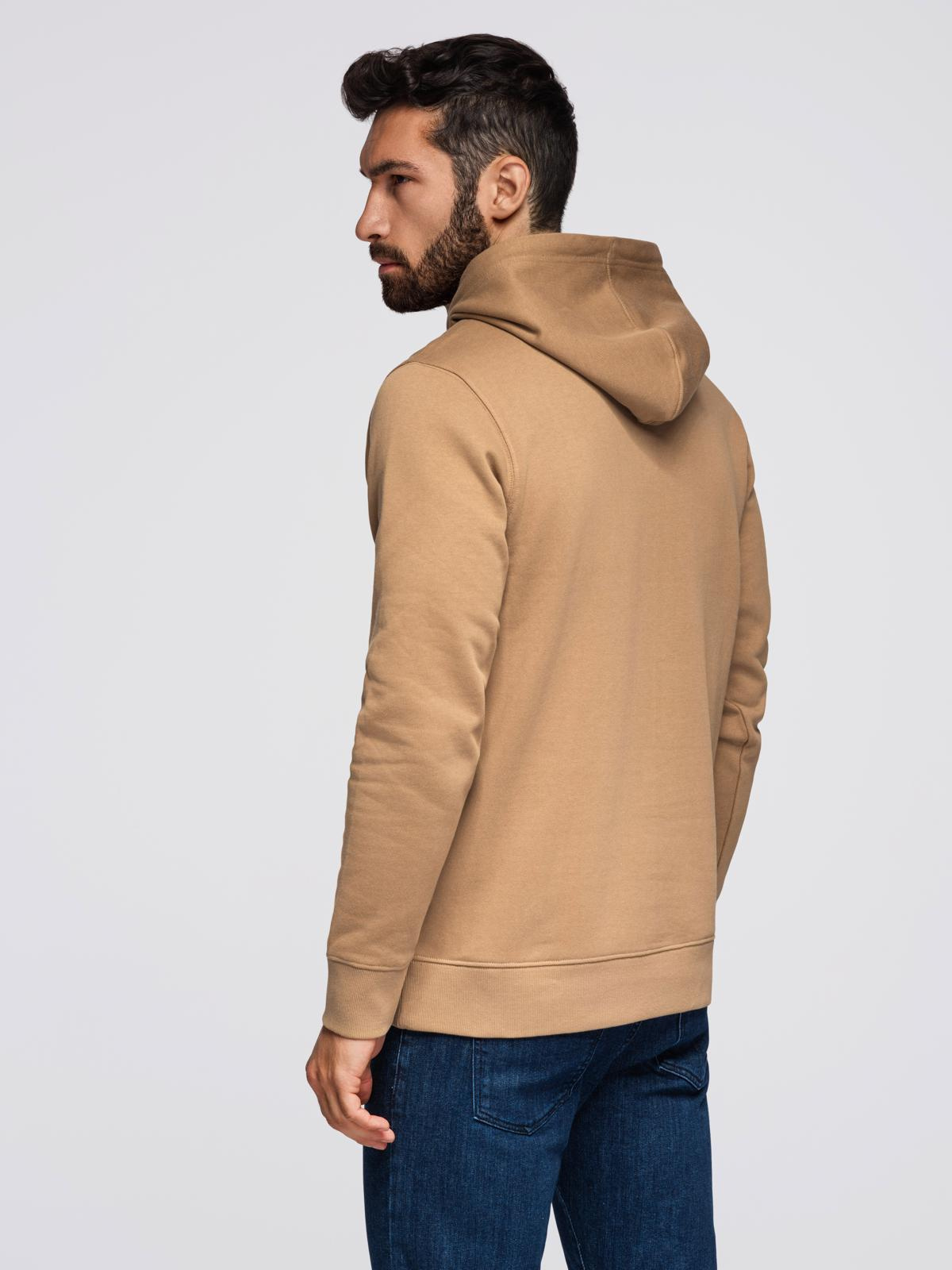 Ombre Men's BASIC kangaroo hooded sweatshirt