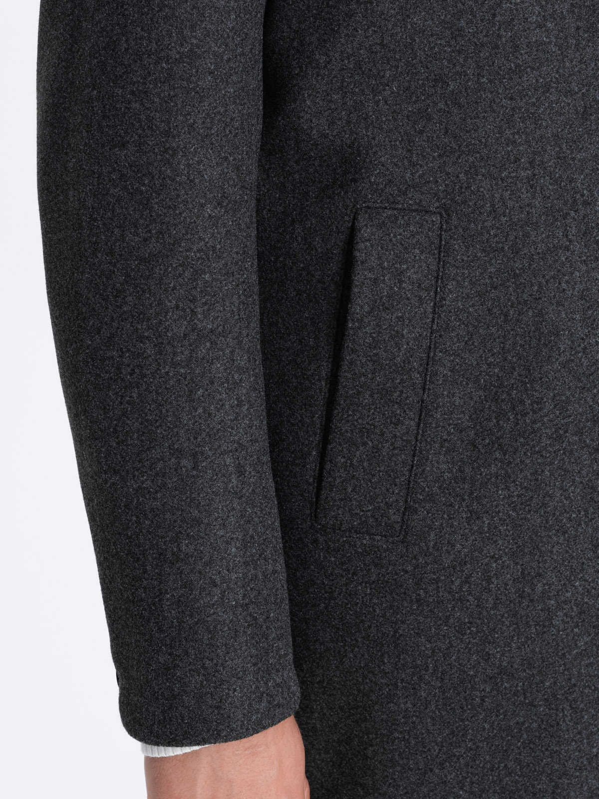 Ombre Men&#039;s lightweight single-breasted coat - graphite