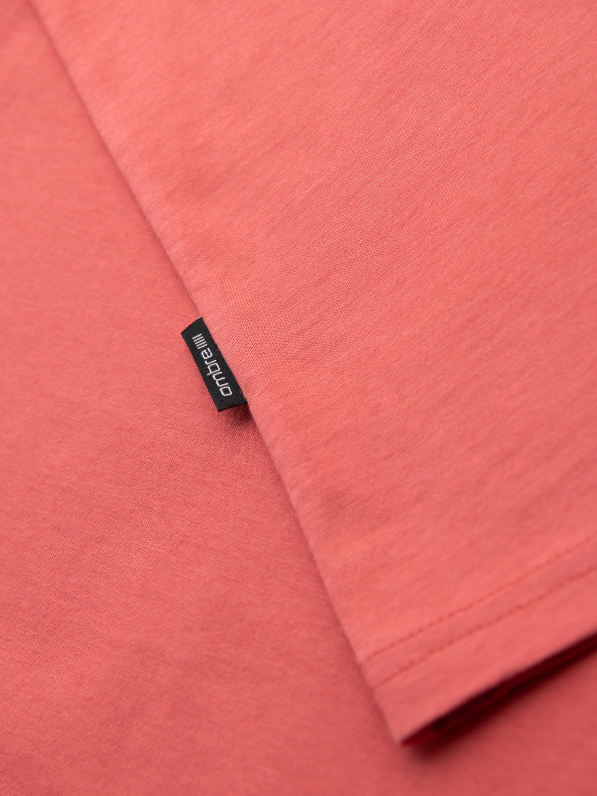 Ombre BASIC men's classic cotton T-shirt - coral