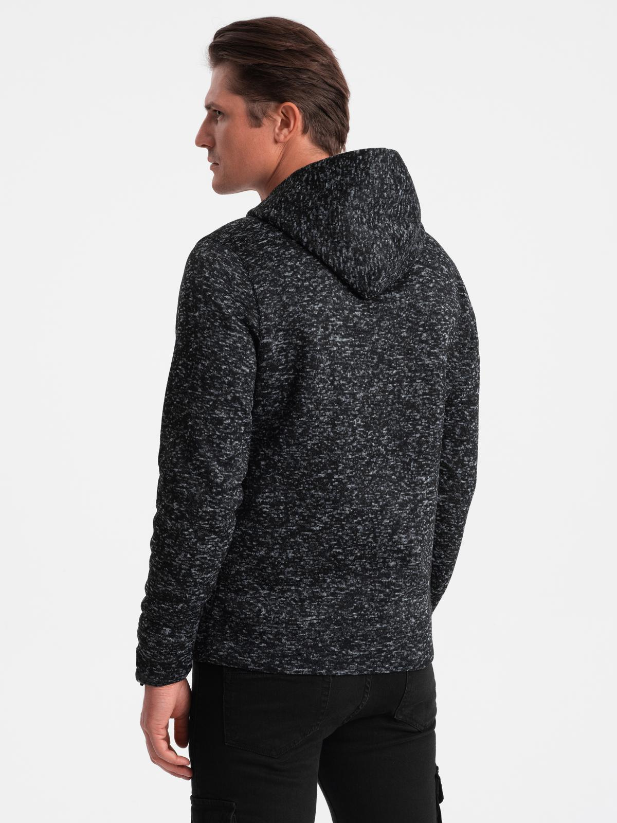 Ombre Men's non-stretch kangaroo hooded sweatshirt