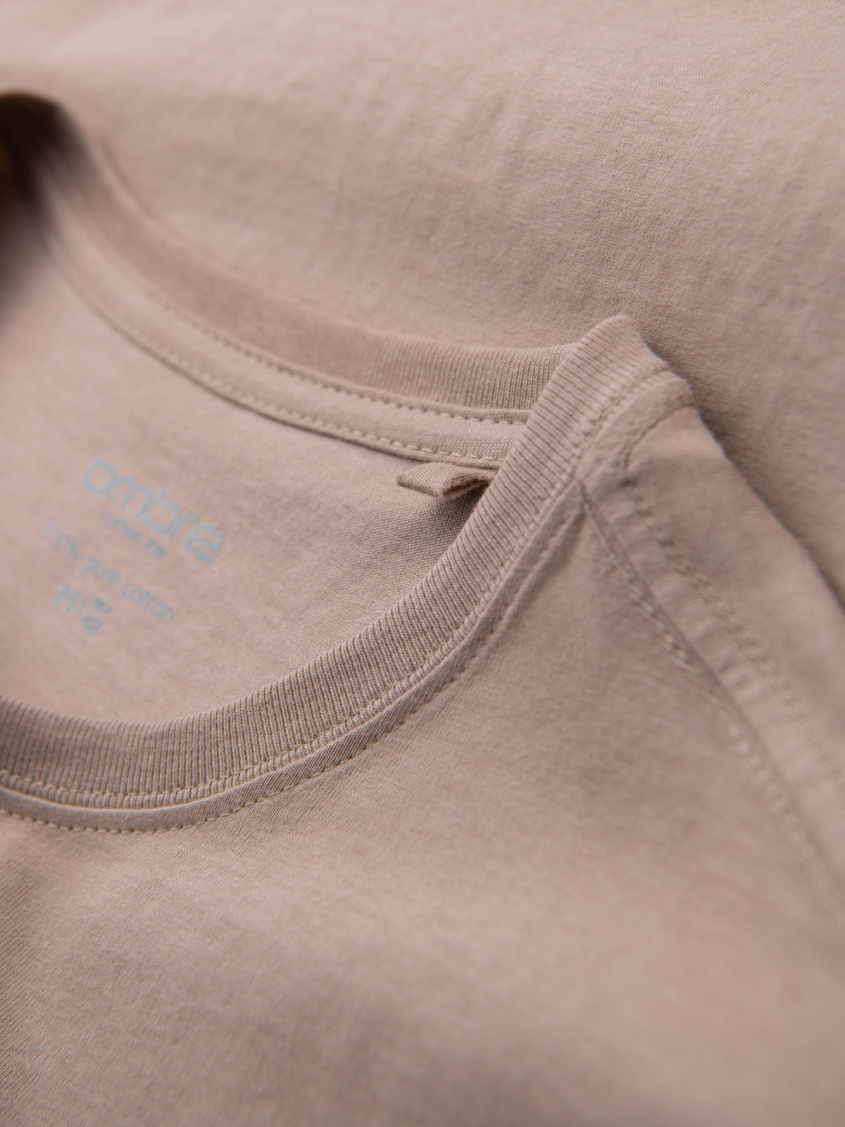 Ombre Classic BASIC men's cotton T-shirt - sand