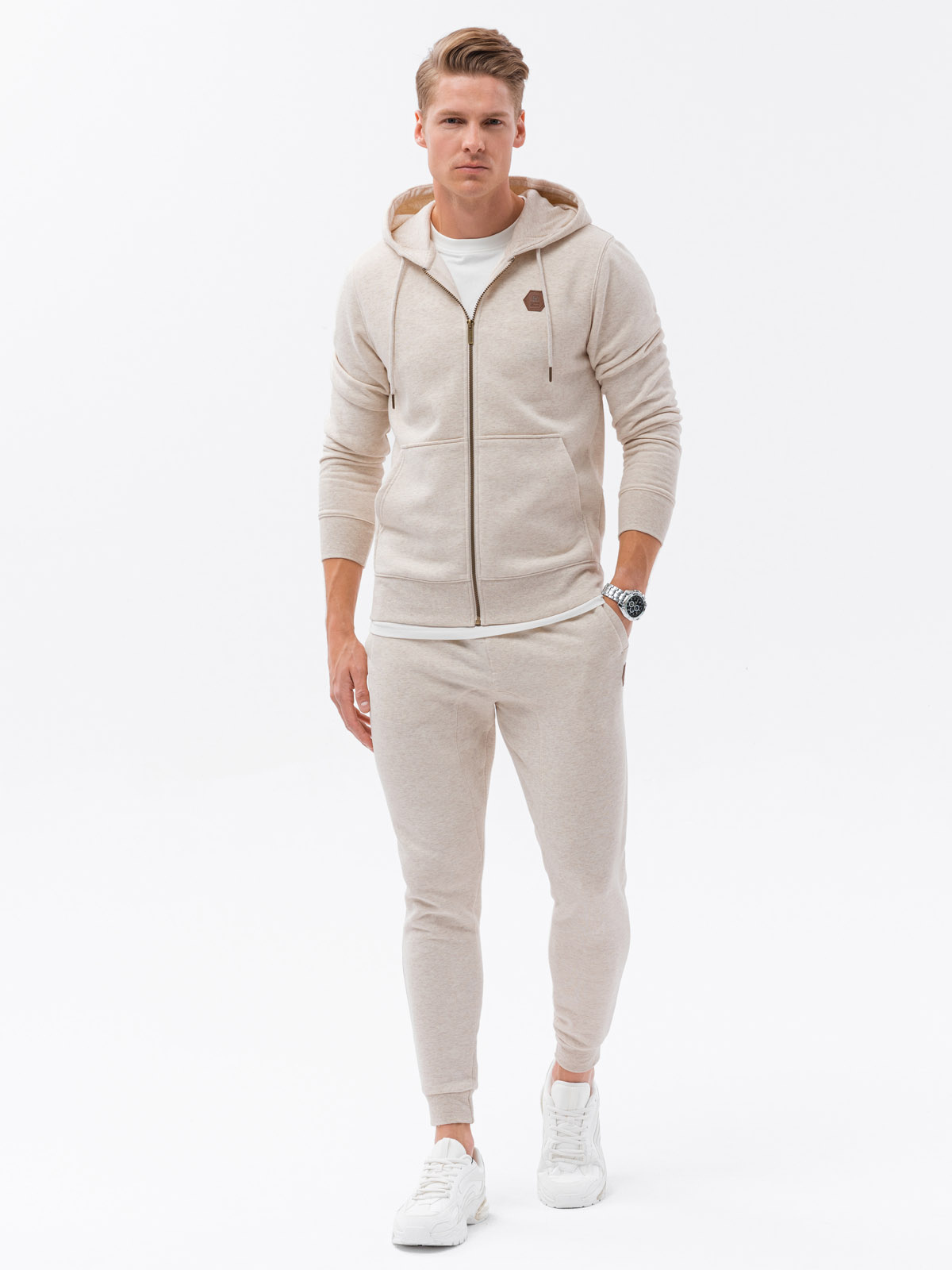 Ombre Men's sweatshirt set unbuttoned sweatshirt + pants