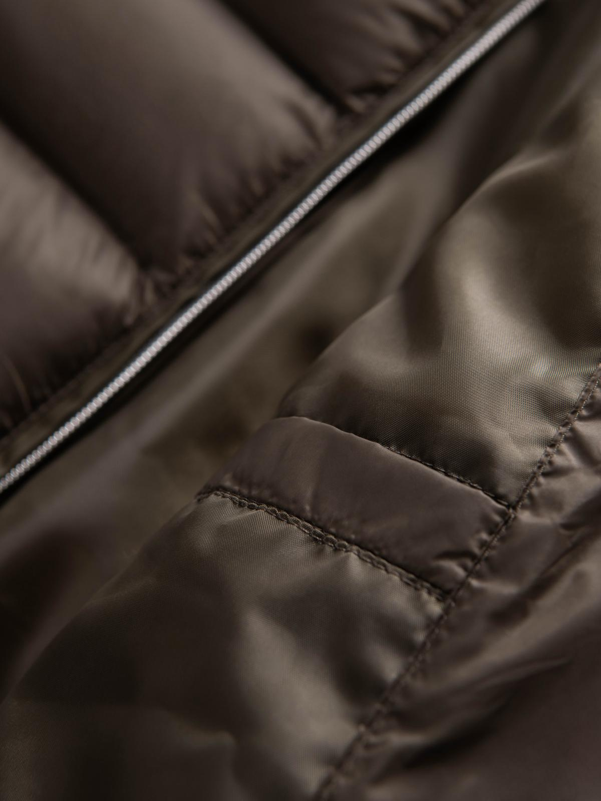 Ombre Classic quilted men&#039;s jacket with stand-up collar - olive