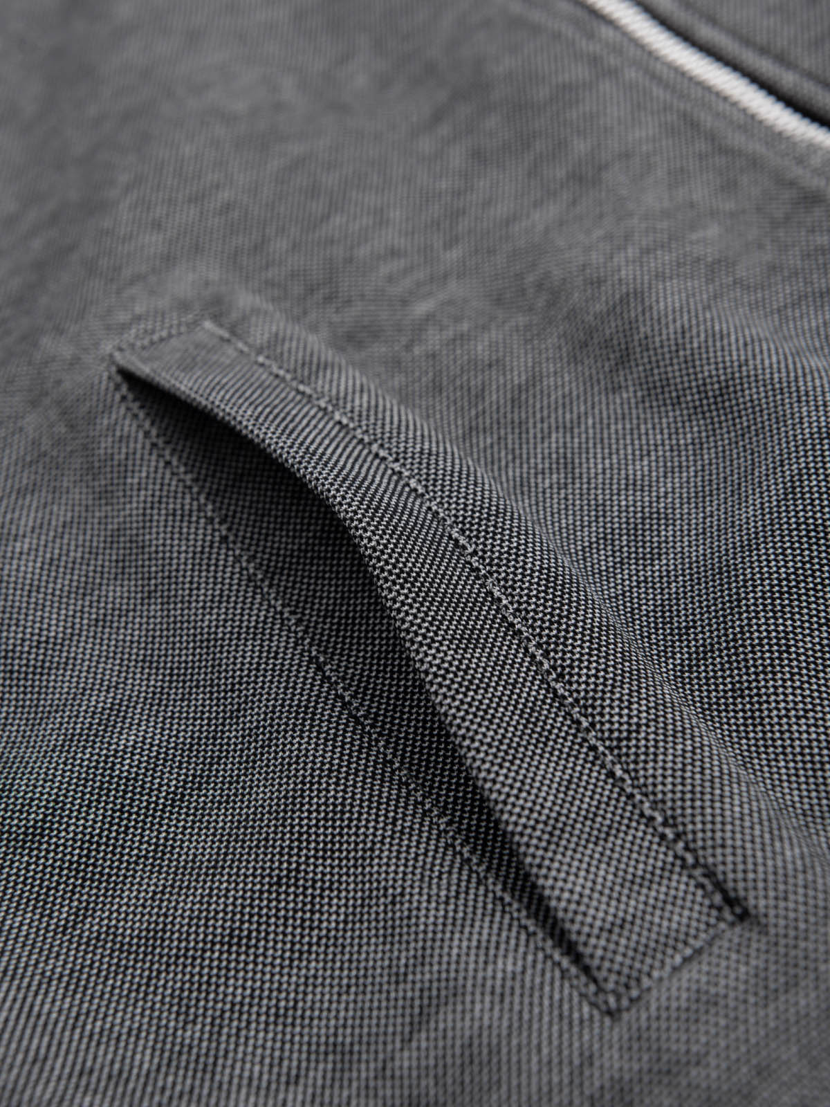 Ombre Men's pique knit bomber jacket - black