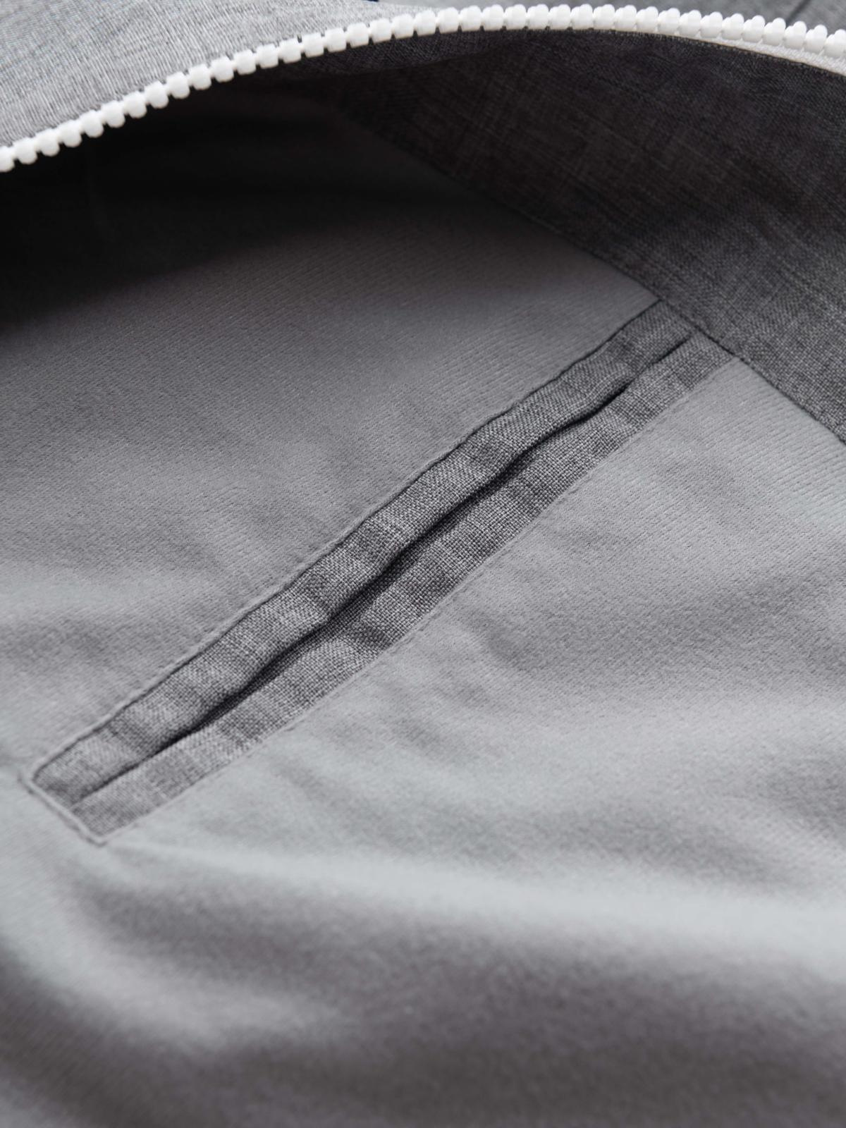 Ombre Men&#039;s lightweight sports jacket with fleece lining - gray