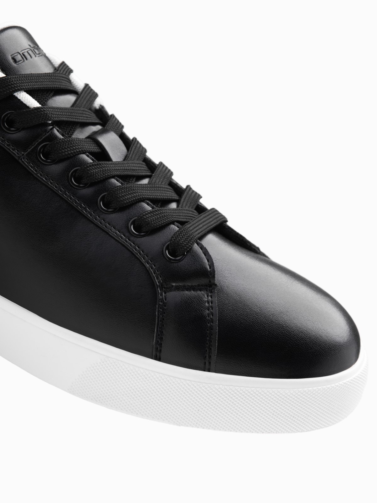 Ombre Classic men's sneaker shoes with high sole - black