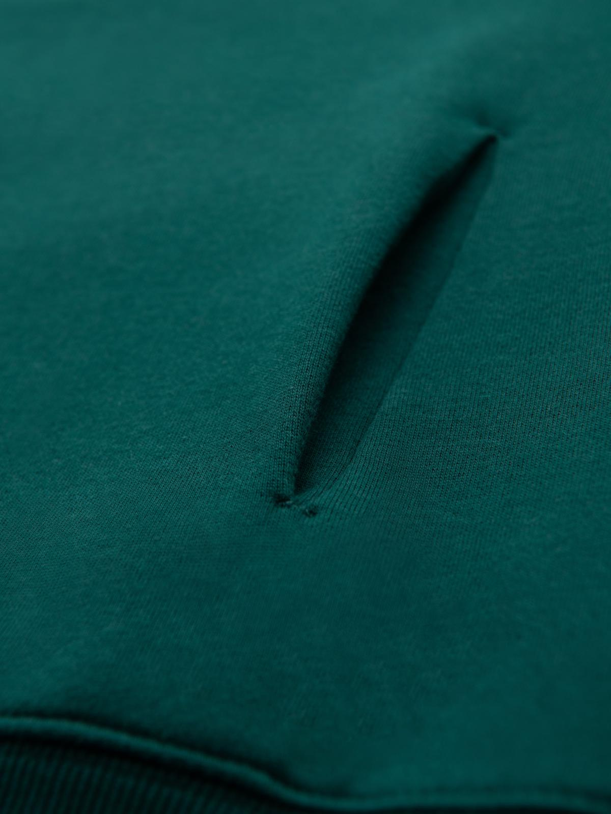 Ombre Unisex sweatshirt with pockets and hood - dark green