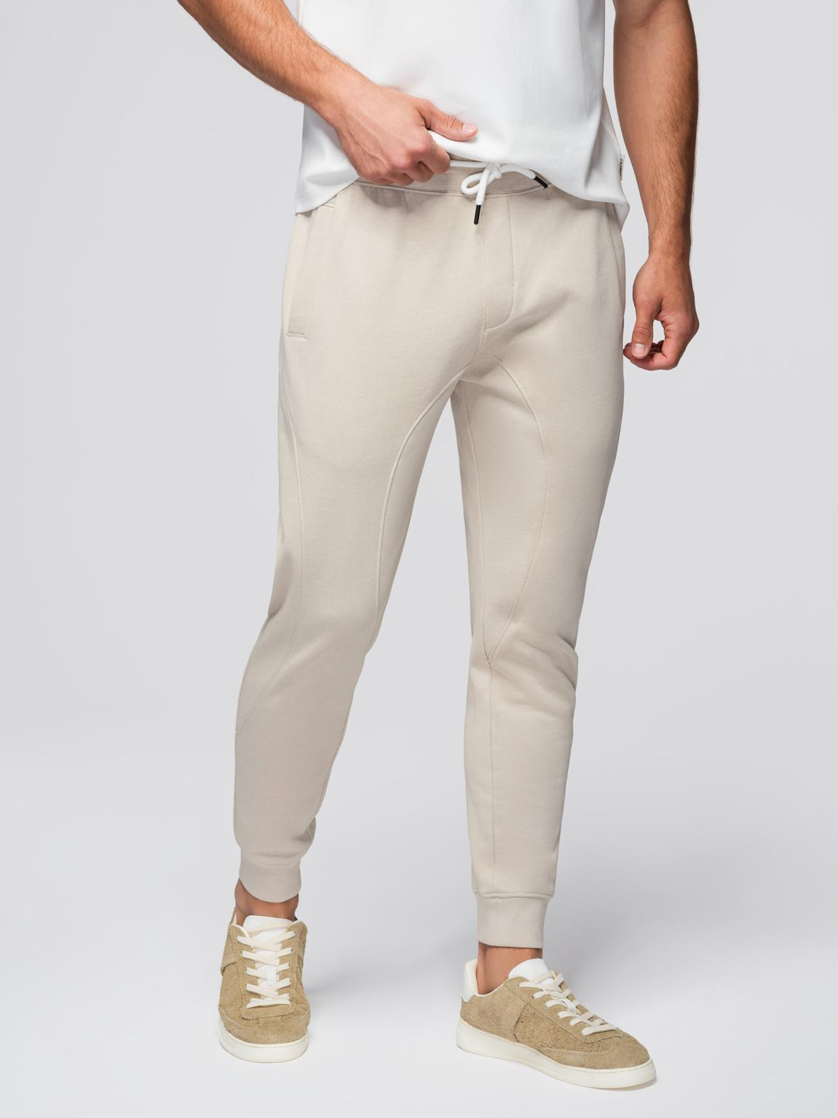 Ombre Men&#039;s jogger sweatpants - light beige