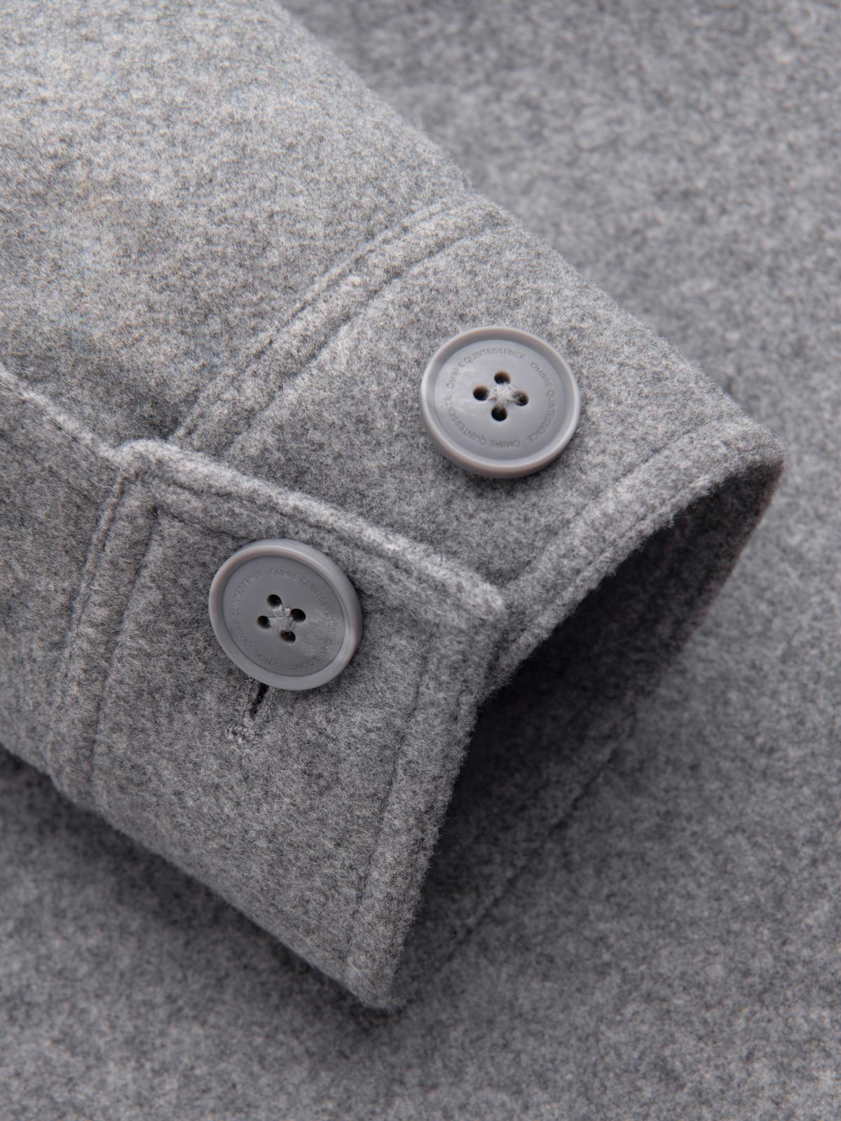 Ombre Men&#039;s lightweight fleece jacket with viscose - gray