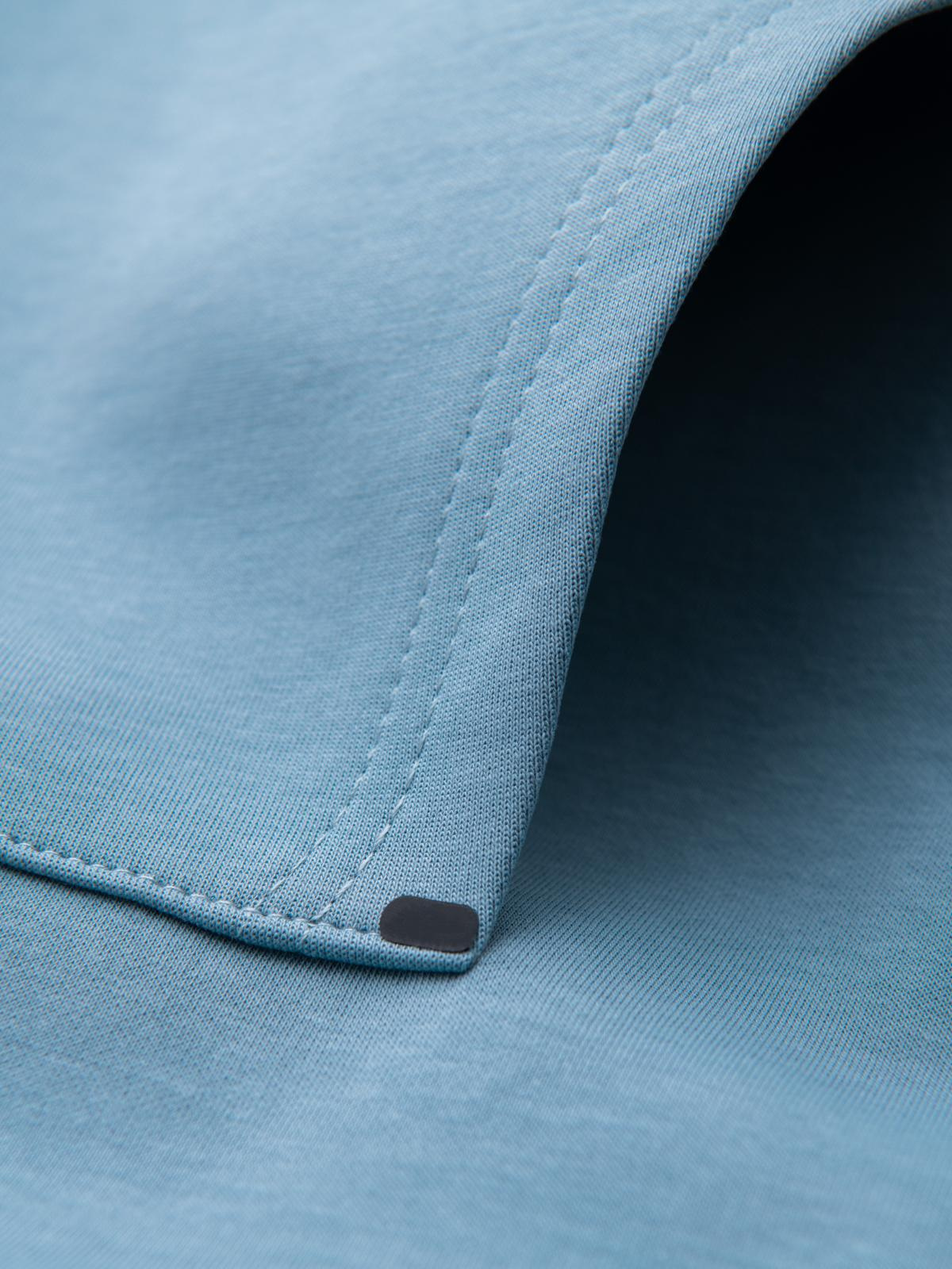 Ombre Unzipped hoodie sweatshirt in streetwear style - light blue