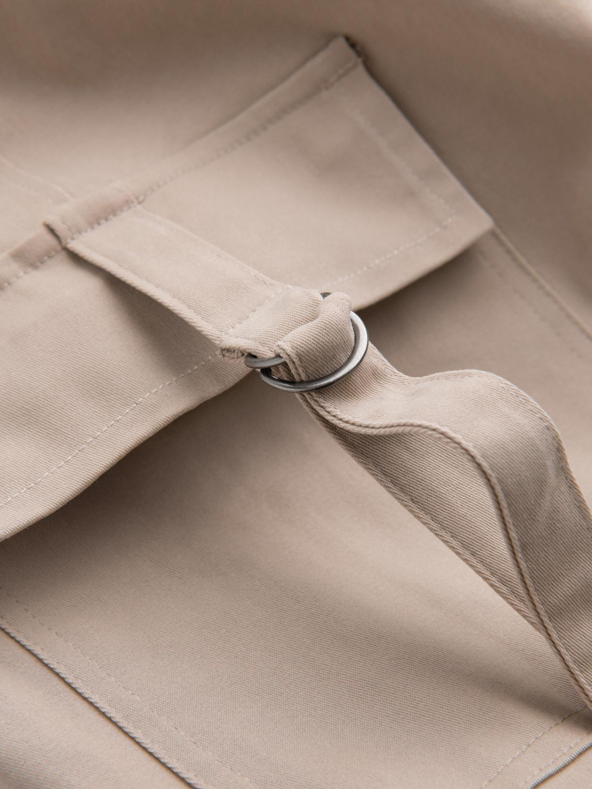 Ombre Men's STRAIGHT LEG cargo pants with striped pockets - sand