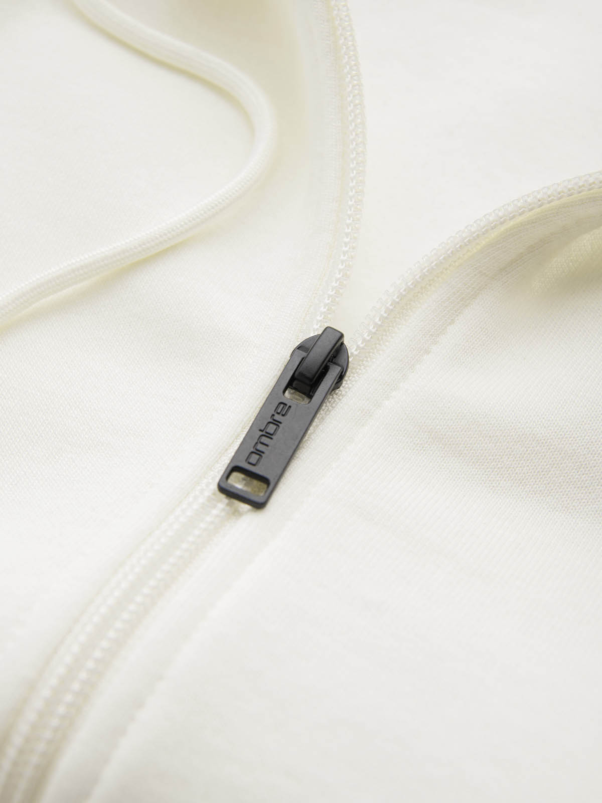 Ombre Men&#039;s unbuttoned cotton BASIC sweatshirt - cream