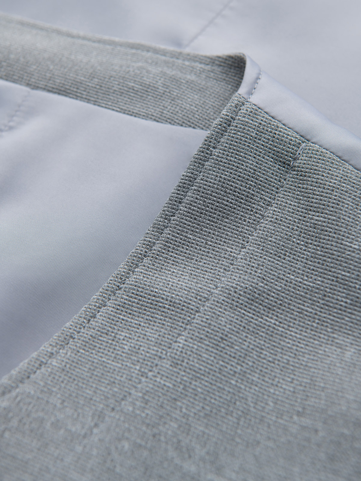 Ombre Fitted structured men&#039;s vest with patch pockets - grey melange