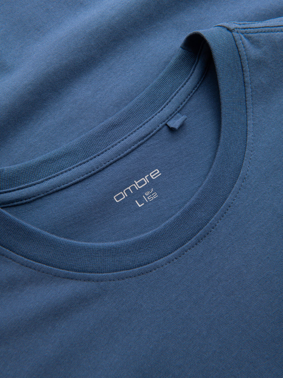 Ombre Streetstyle men's cotton pocket print t-shirt - indigo