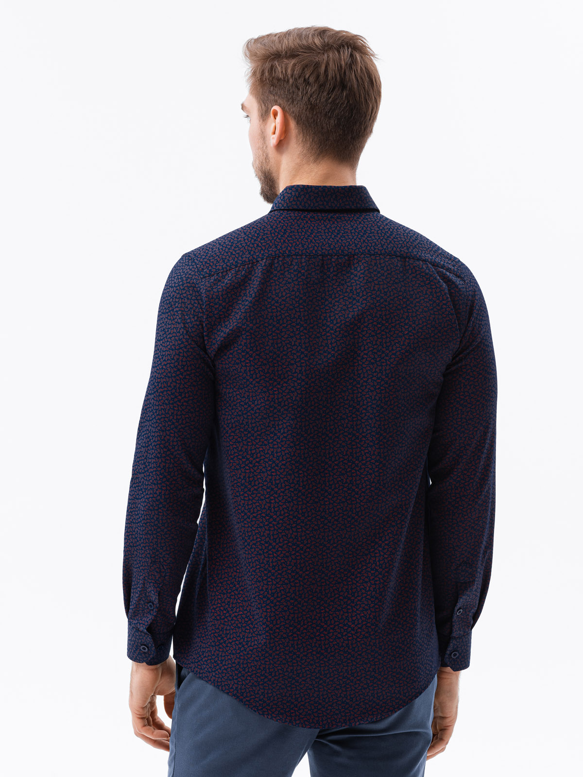 Ombre Men's shirt with long sleeves