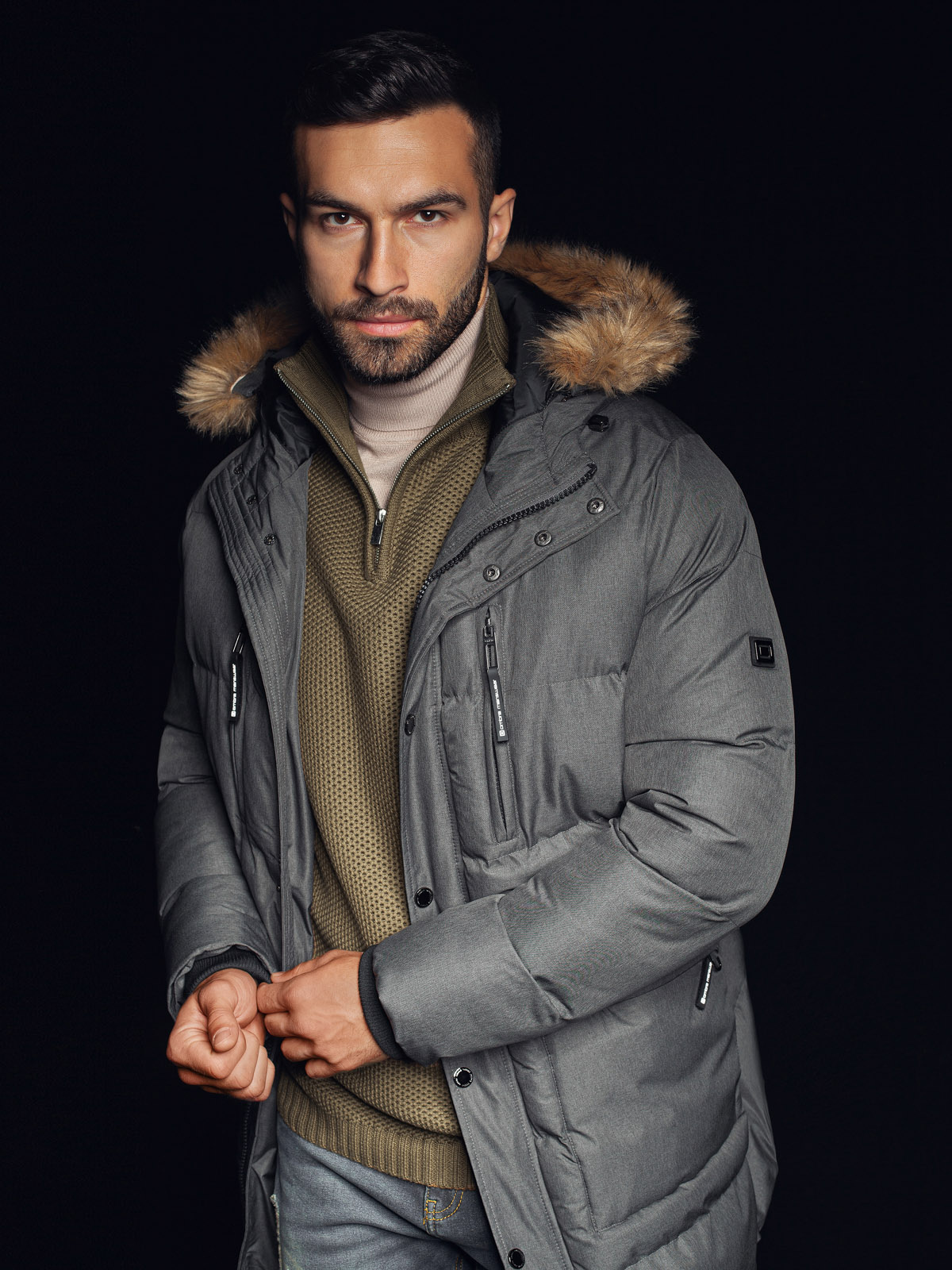 Ombre Men&#039;s winter jacket