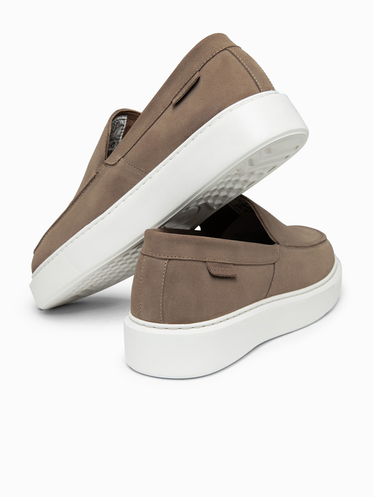 Pánske semišové slip-on poltopánky Ombre