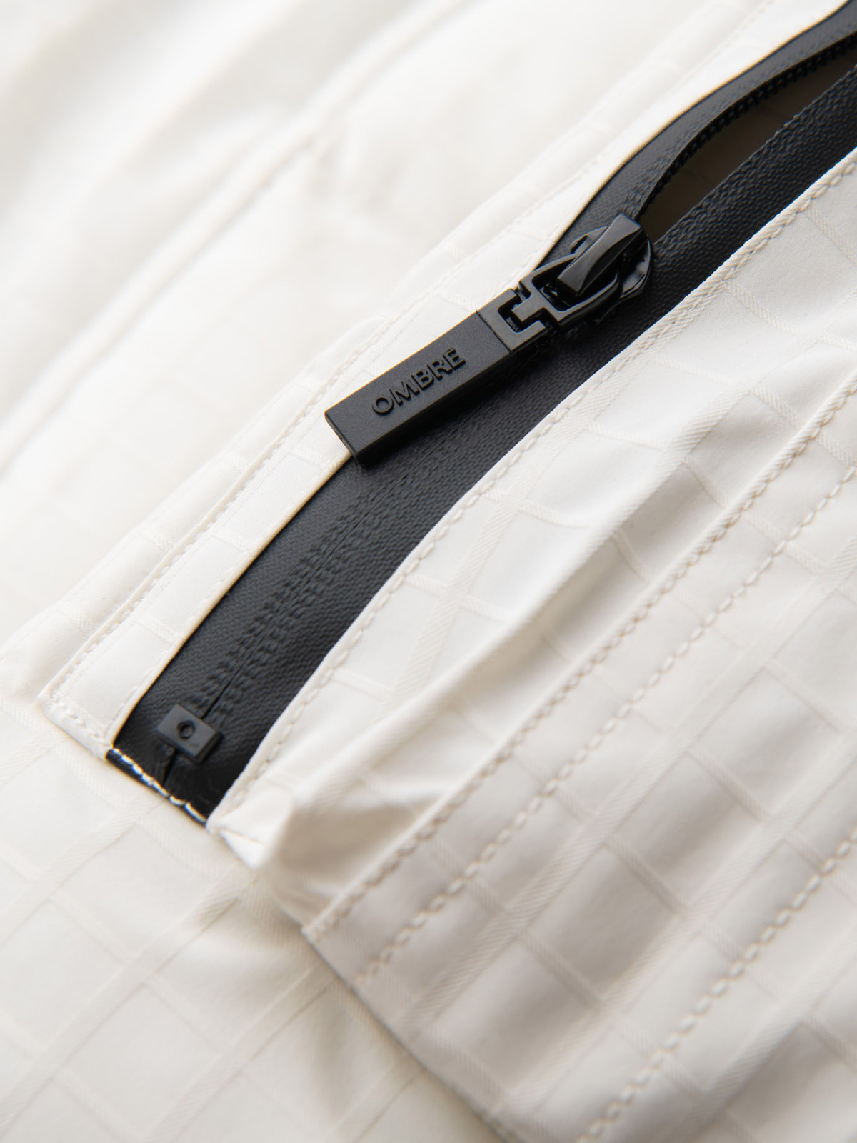 Ombre Outdoor long men&#039;s parka jacket - white