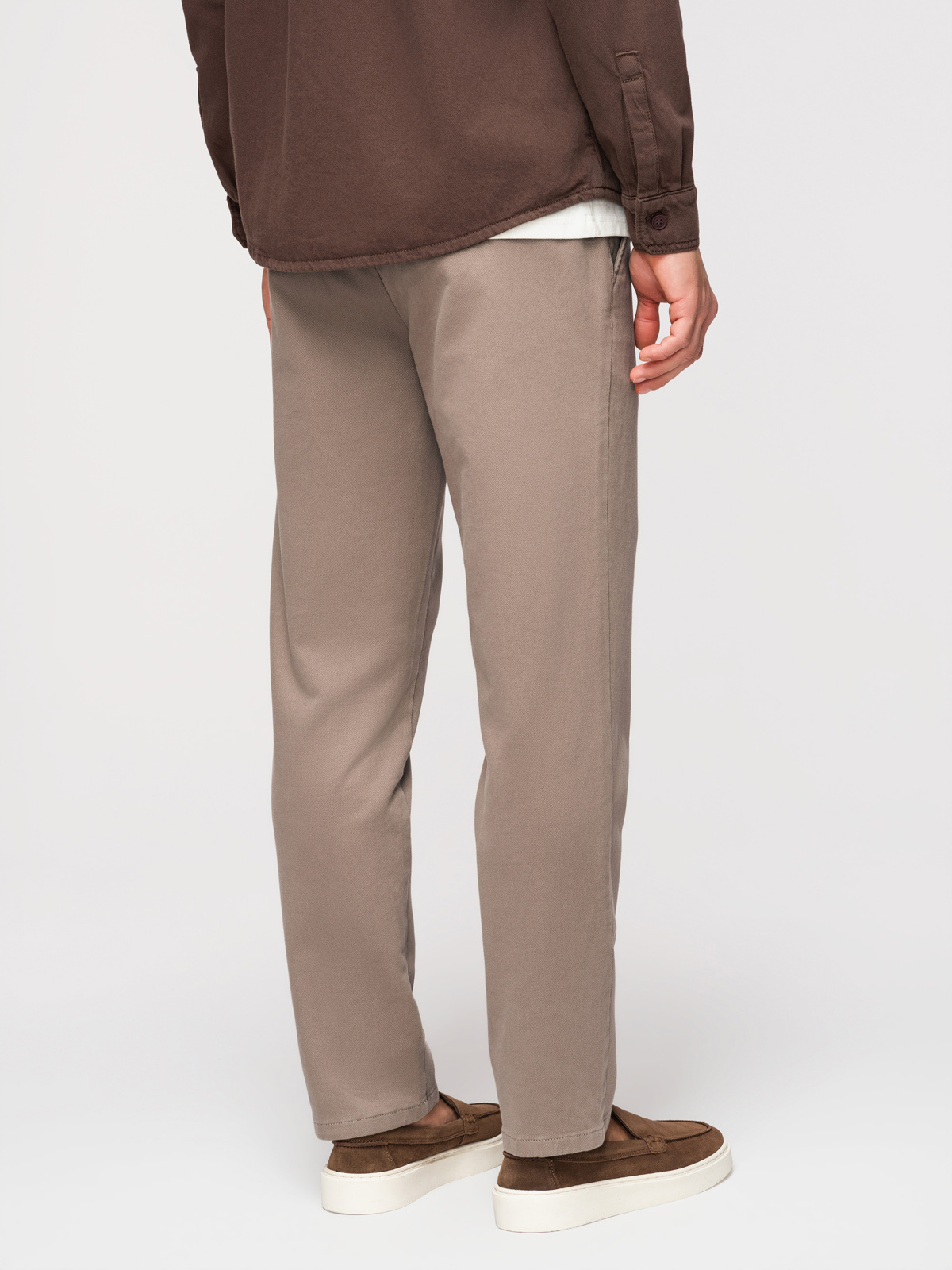 Ombre pánske SLIM FIT chino nohavice - sivé