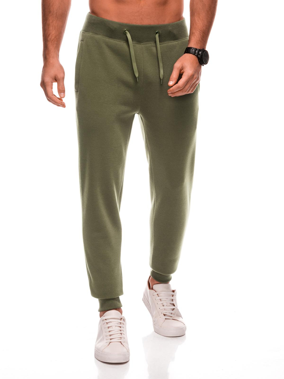 Edoti BASIC men's uniform sweatpants joggers - dark olive green