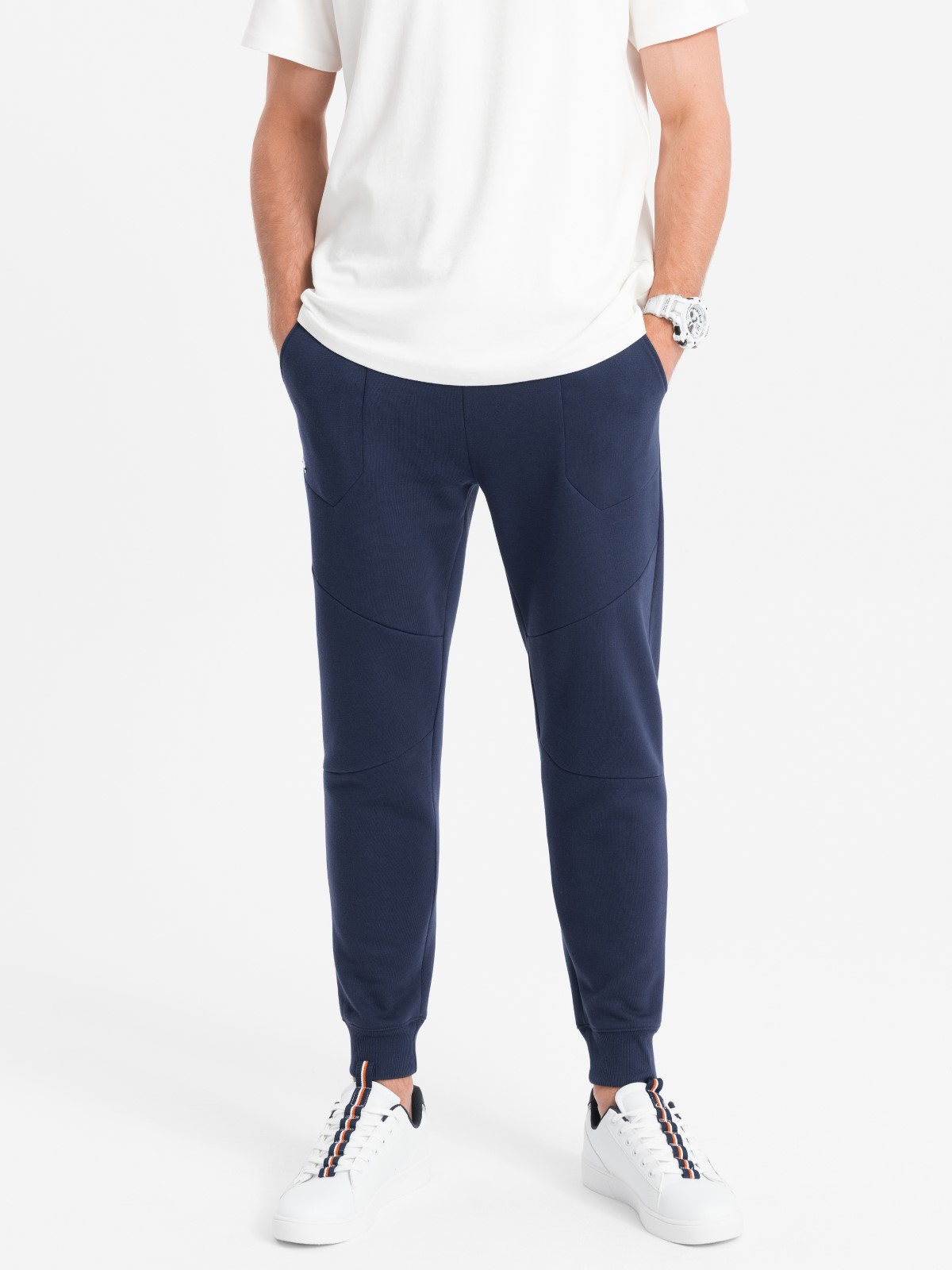 Ombre Men's sweatpants joggers - dark blue