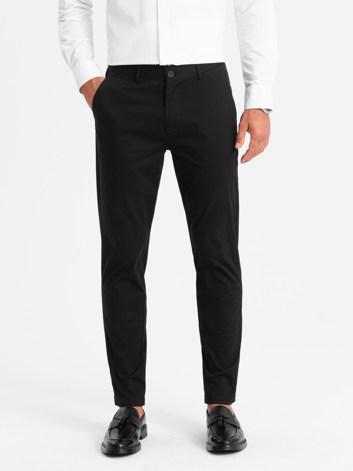 Ombre Men&#039;s uniform REGULAR FIT chinos pants - black