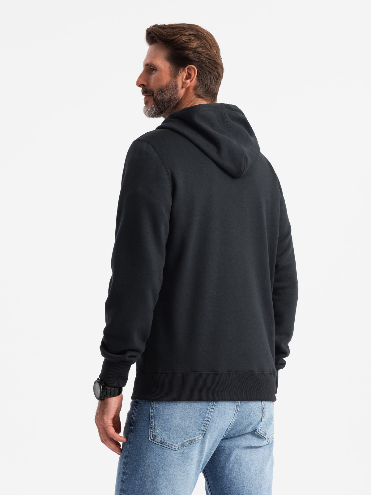 Ombre Bluza męska rozpinana z kapturem BASIC
