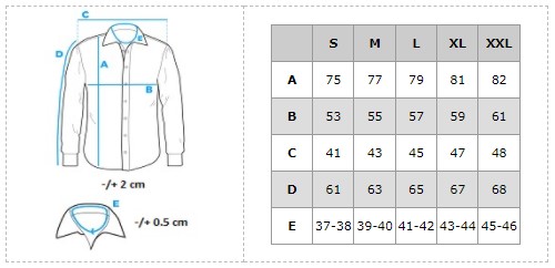Ombre Men's shirt with long sleeves