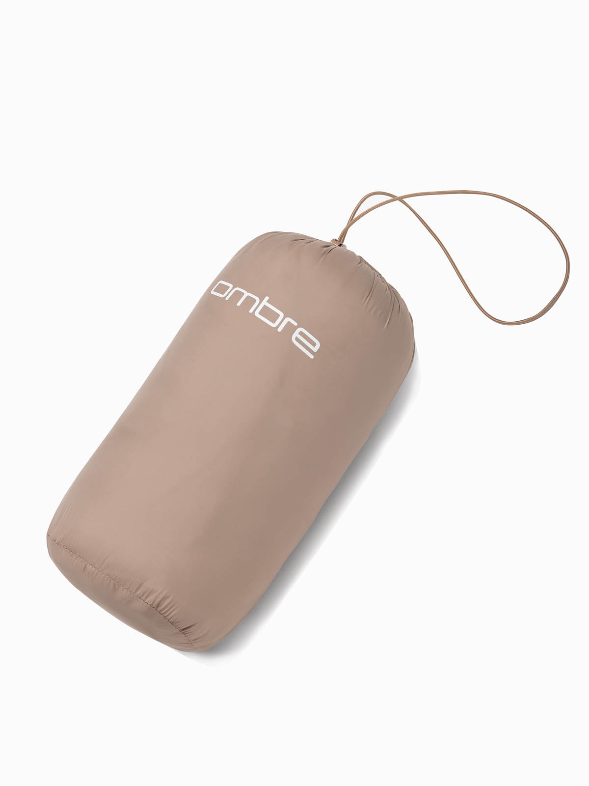 Ombre Men's satin-finish bomber jacket with contrasting ribbed cuffs - black