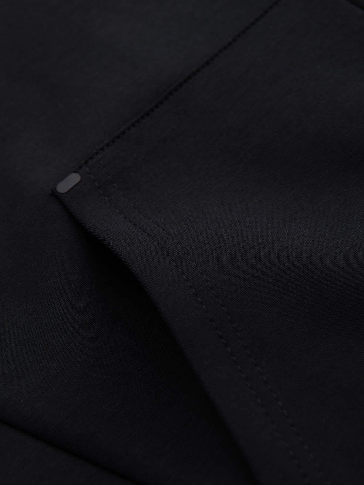 Ombre Unzipped hoodie sweatshirt in streetwear style - black