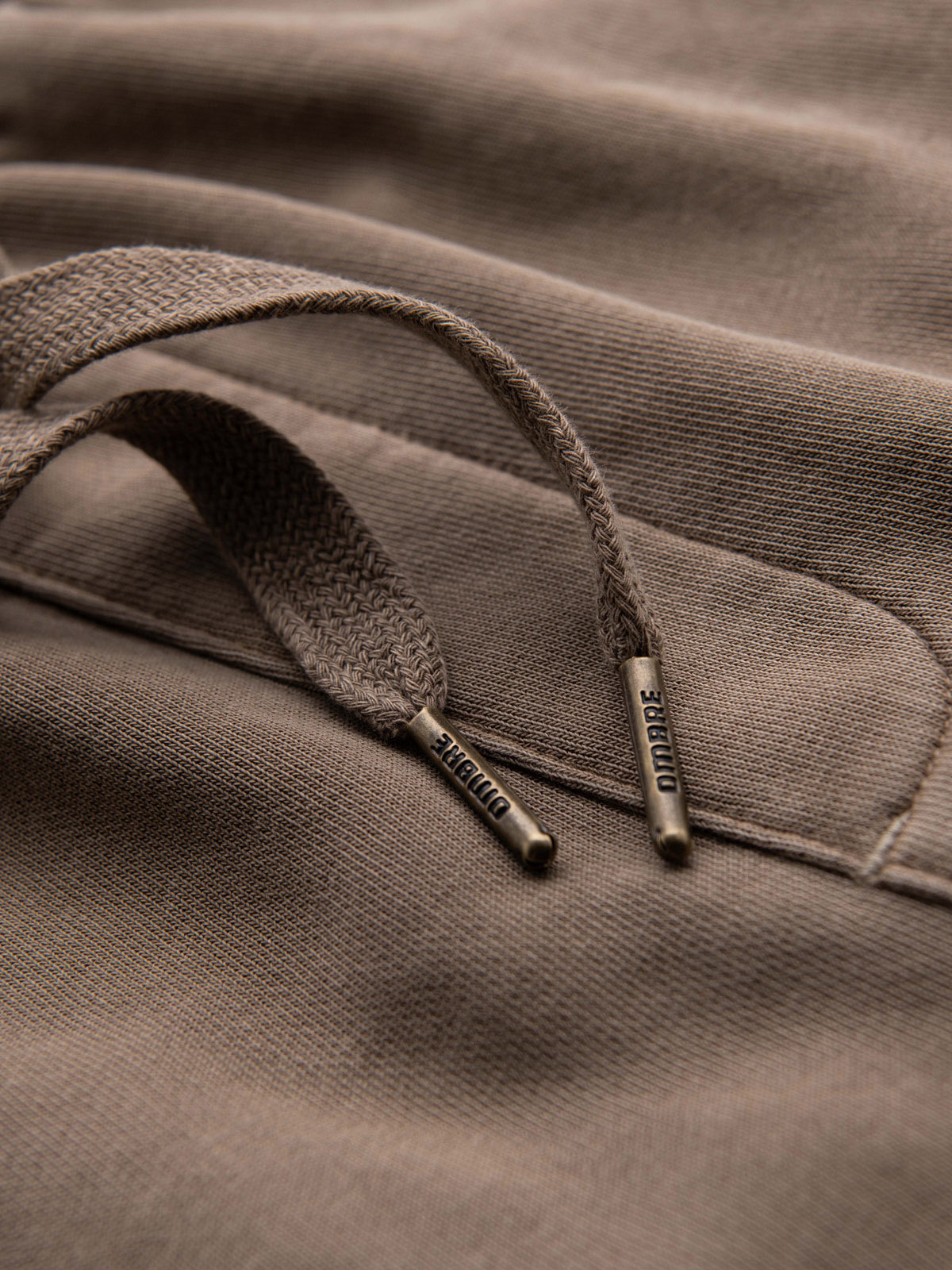 Ombre RELAXED FIT men's athleisure style short sweat shorts - light brown