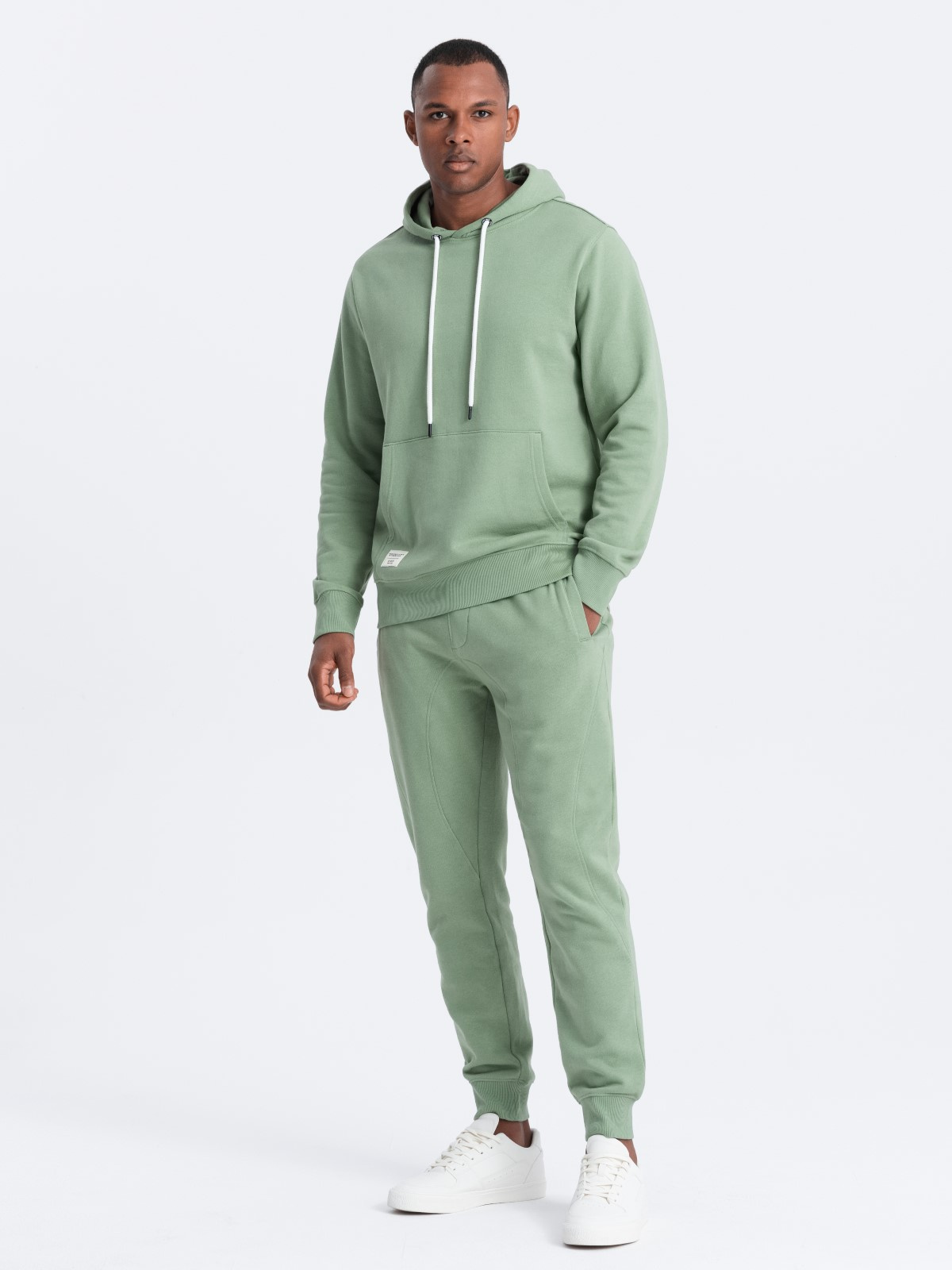 Ombre Men's sweatshirt set kangaroo sweatshirt + jogger pants