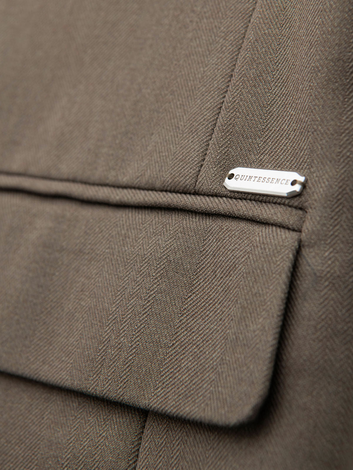 Ombre Men&#039;s elegant SLIM FIT jacket with rayon - olive