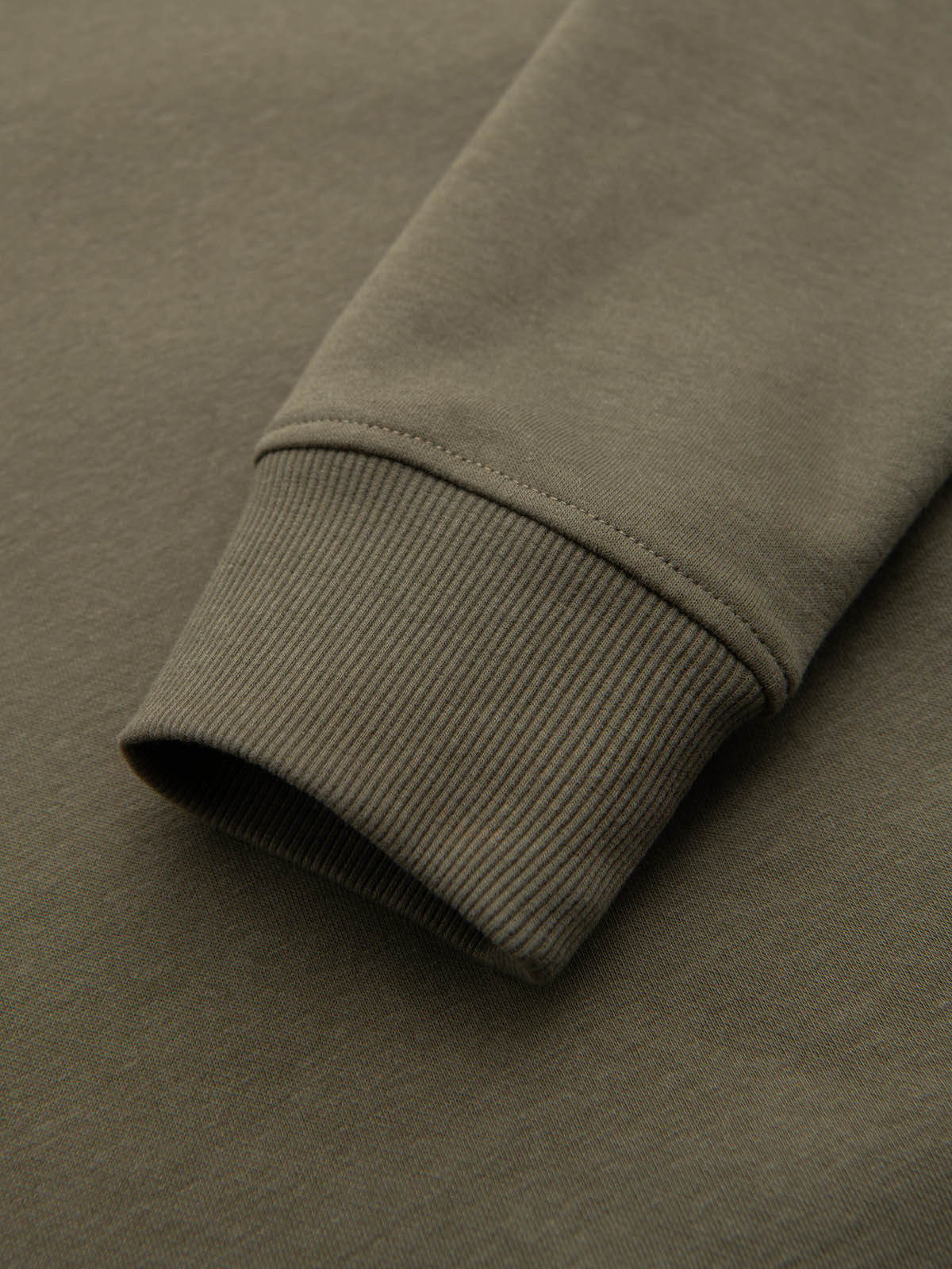 Ombre Cotton unbuttoned men&#039;s sweatshirt bomber - khaki