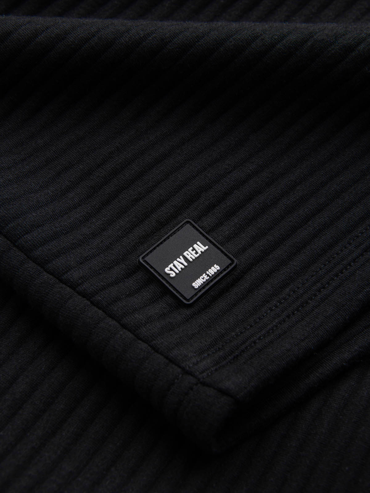 Ombre Men&#039;s short ottoman knit sweat shorts - black