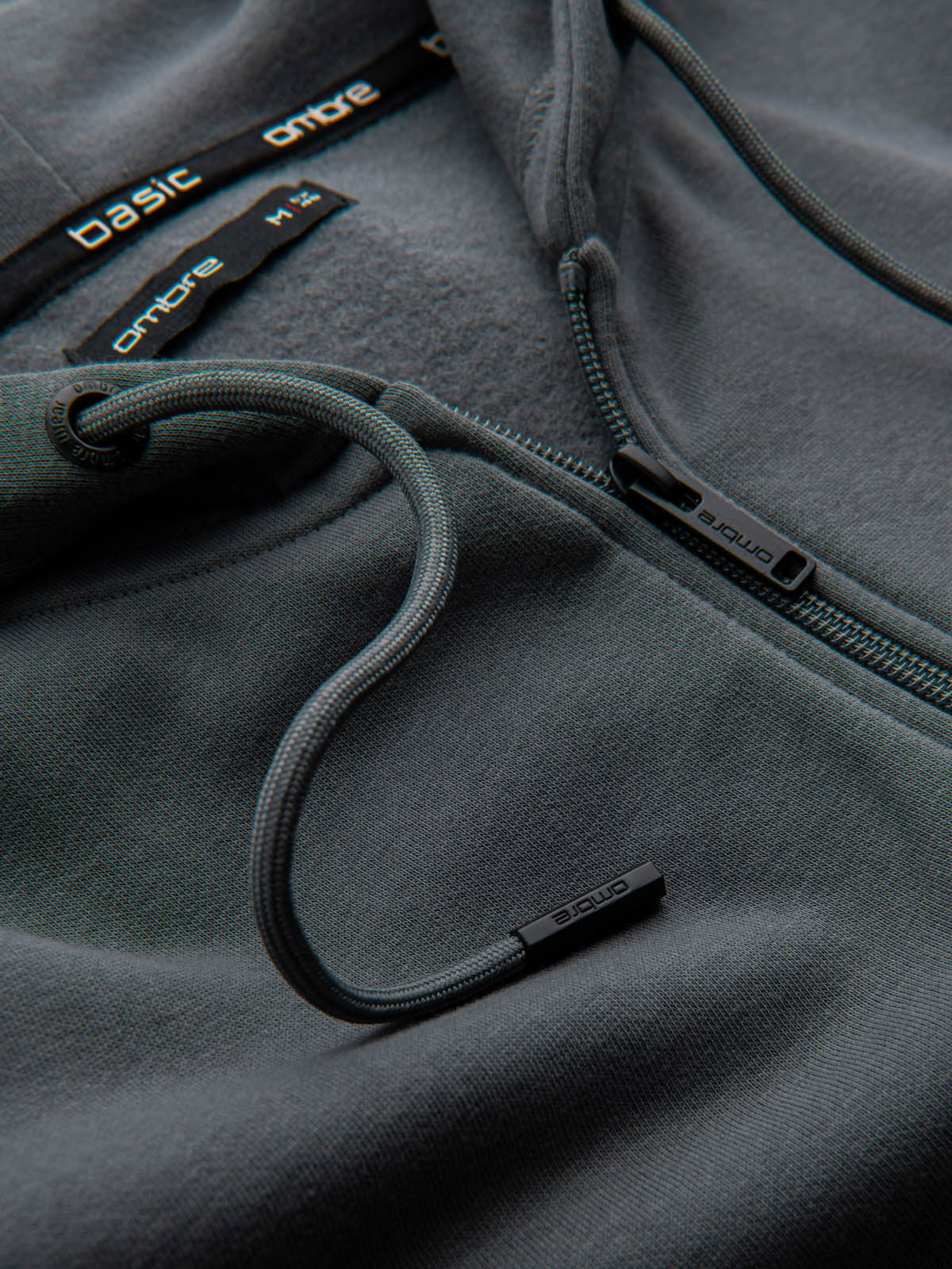 Ombre Unzipped cotton men&#039;s BASIC sweatshirt - graphite