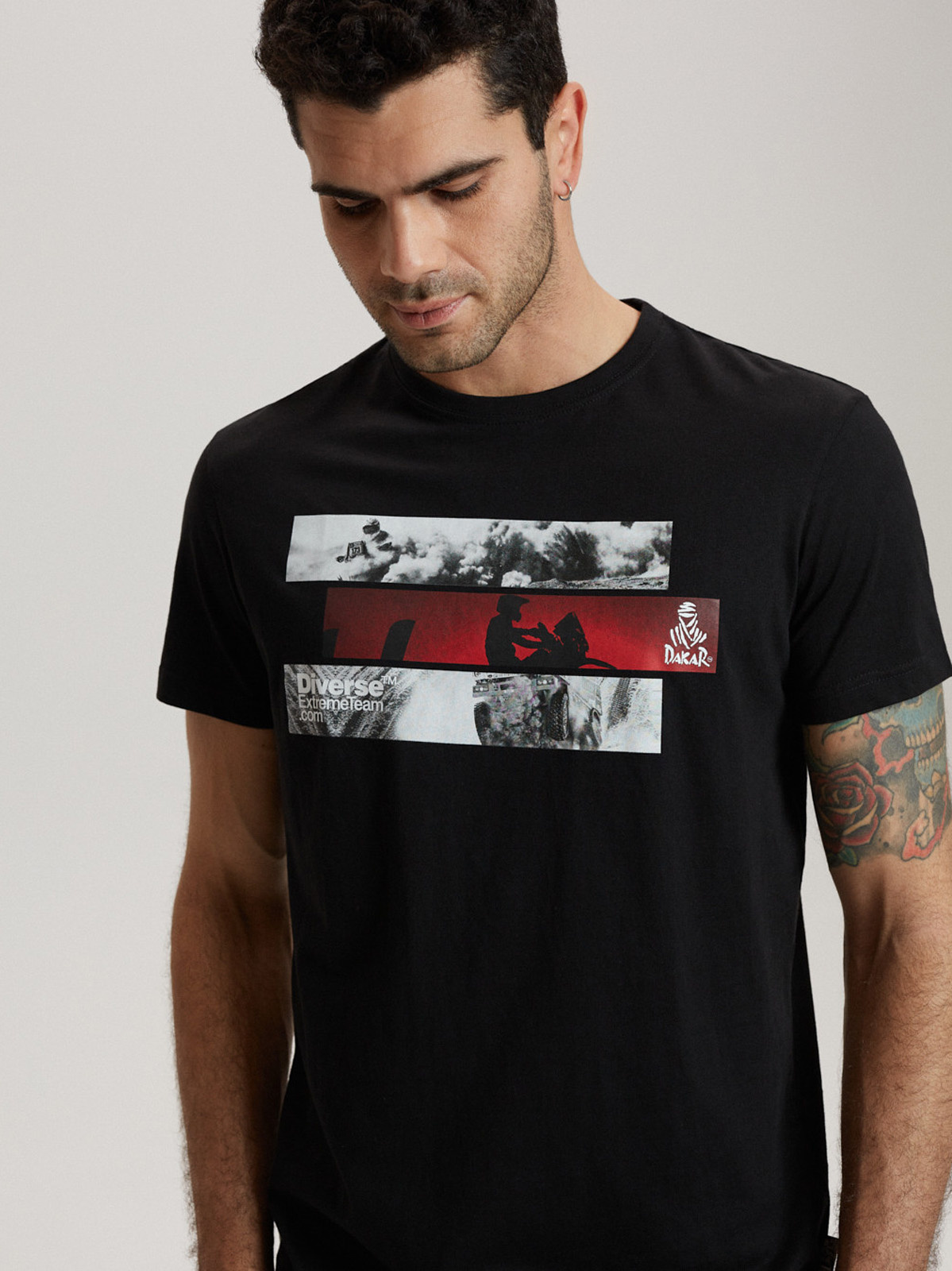 Tricou cu imprimeu bărbătesc DKR S 0223