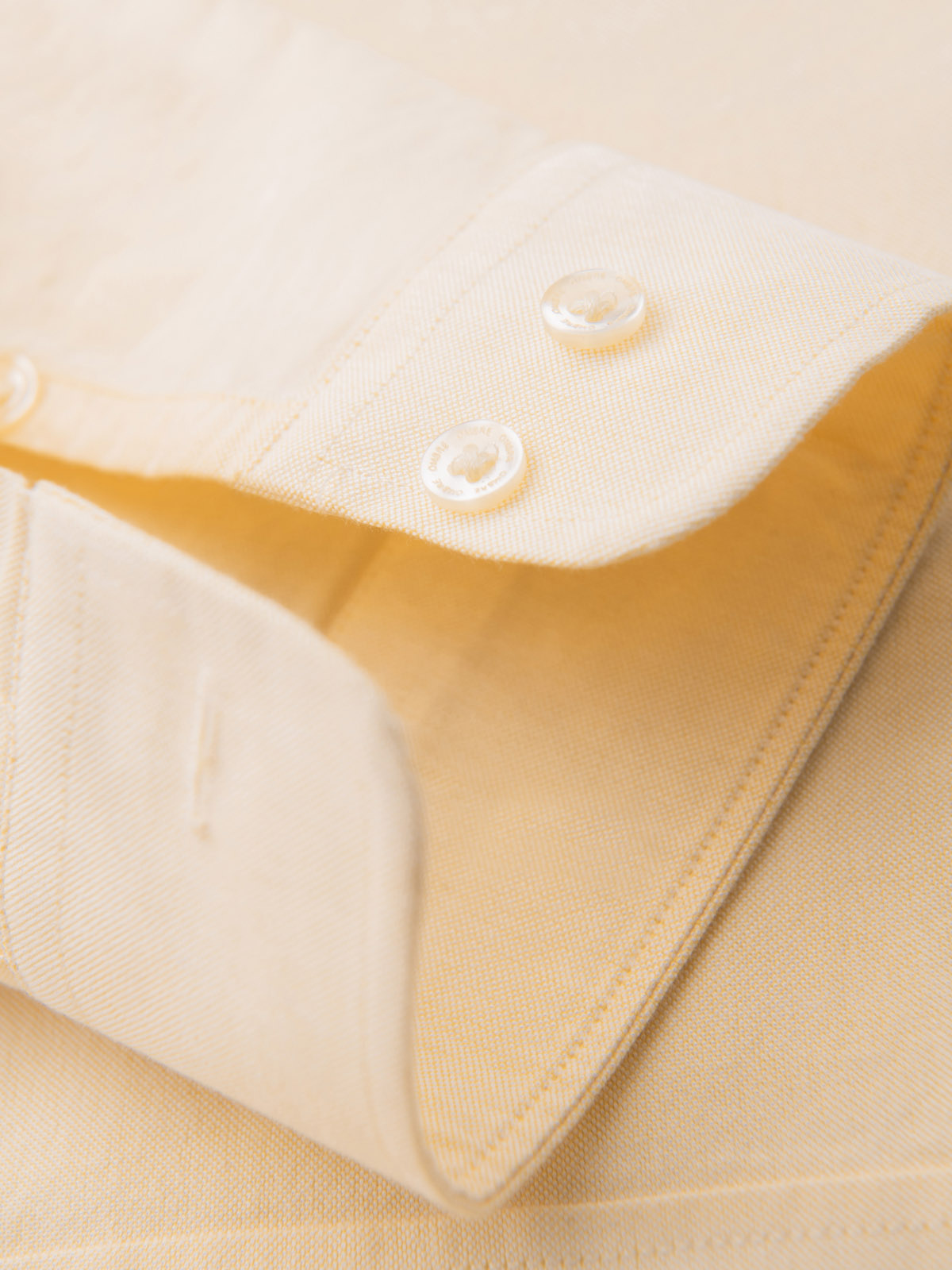 Ombre Pastel cotton men&#039;s oxford shirt - bright yellow