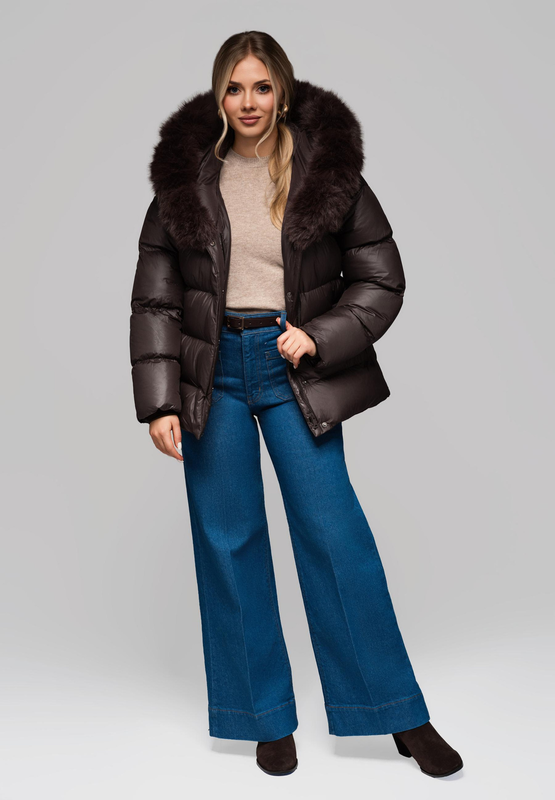 Edoti Women&#039;s insulated jacket with fur OW-JALP-0103 v3