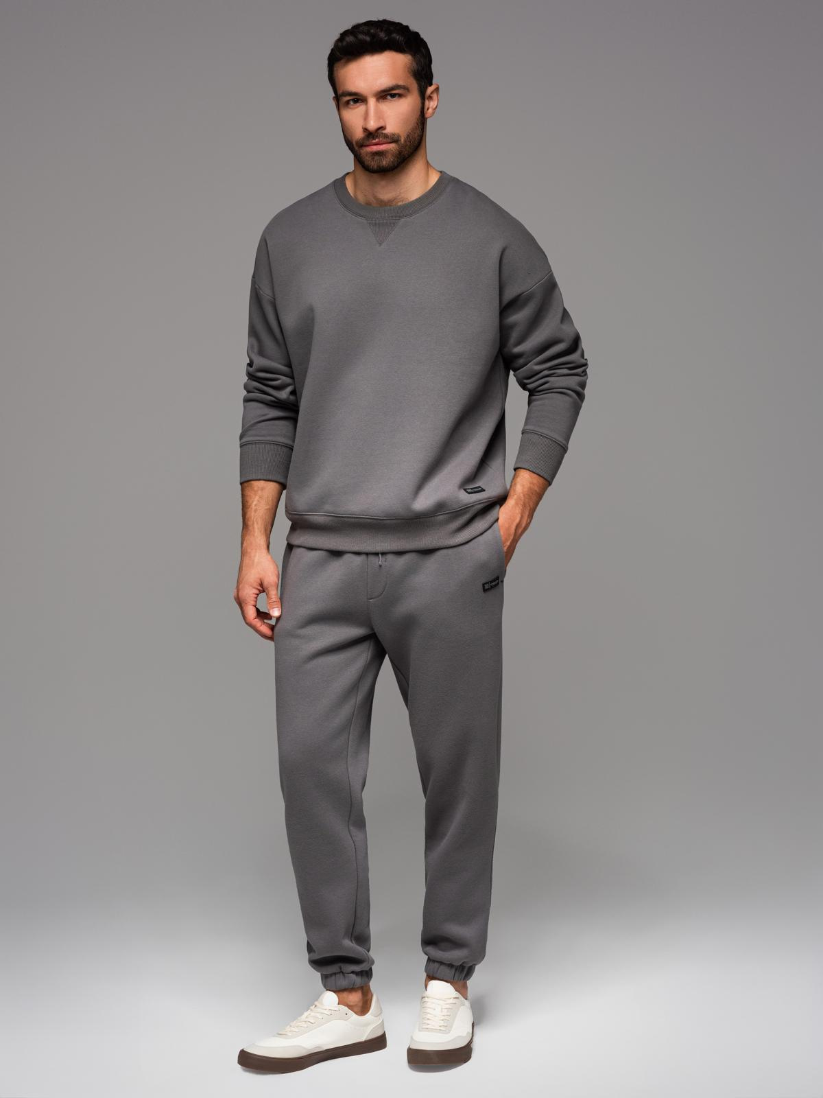 Ombre Unisex classic sweatshirt with round neckline - grey
