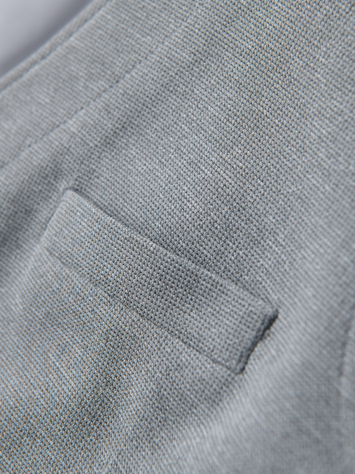 Ombre Fitted structured men&#039;s vest with patch pockets - grey melange
