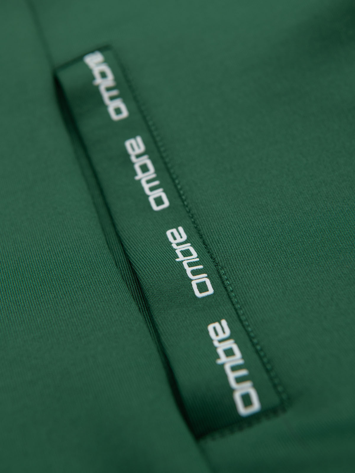 Ombre Unzipped men's hooded sweatshirt with piping - dark green