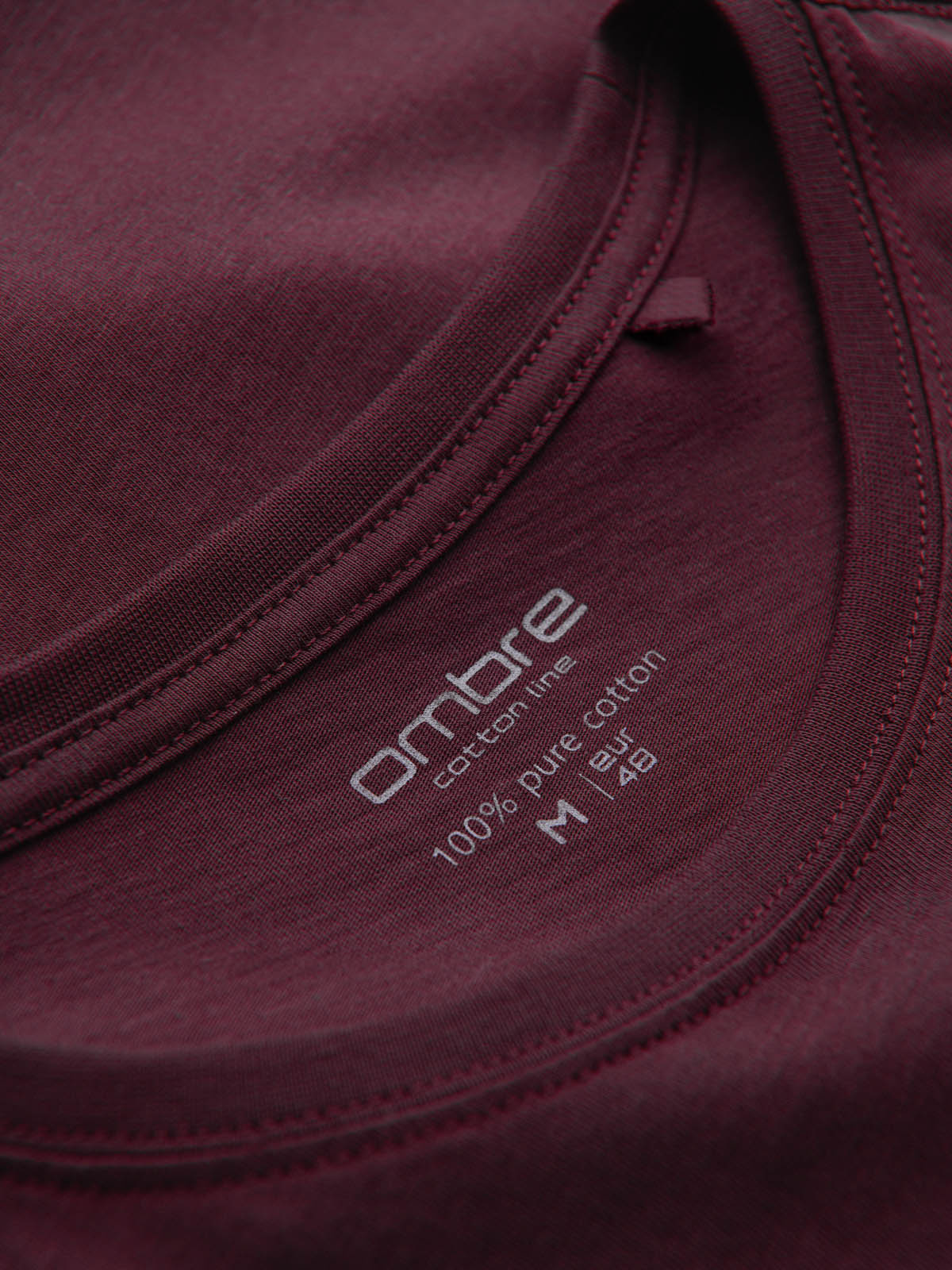 Ombre Classic BASIC men's cotton T-shirt - maroon
