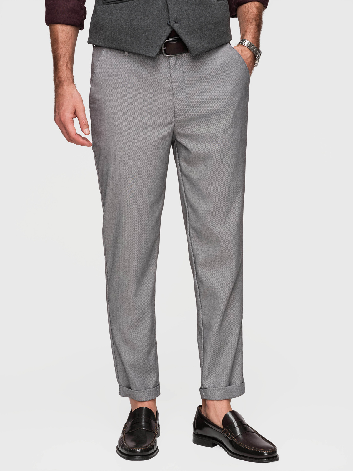 Pánske regular fit chino nohavice