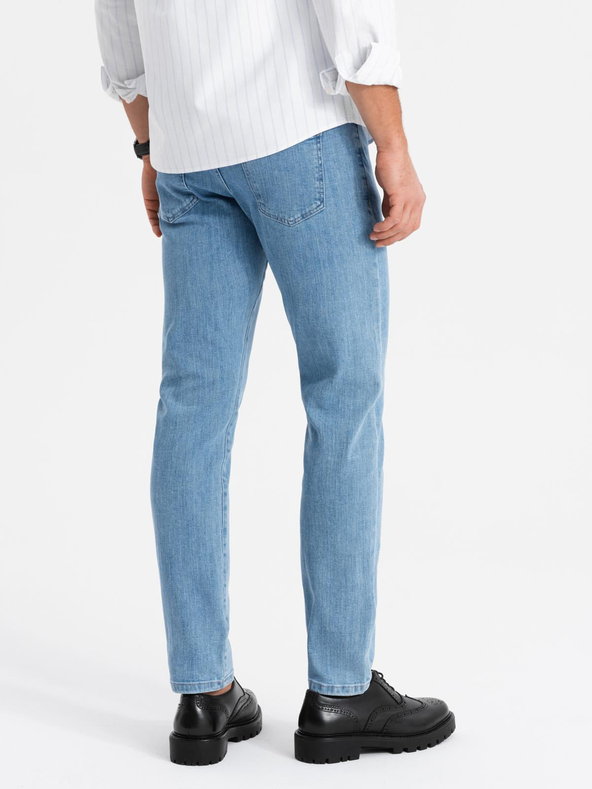 Ombre Classic men&#039;s SLIM FIT jeans with elastane - light blue