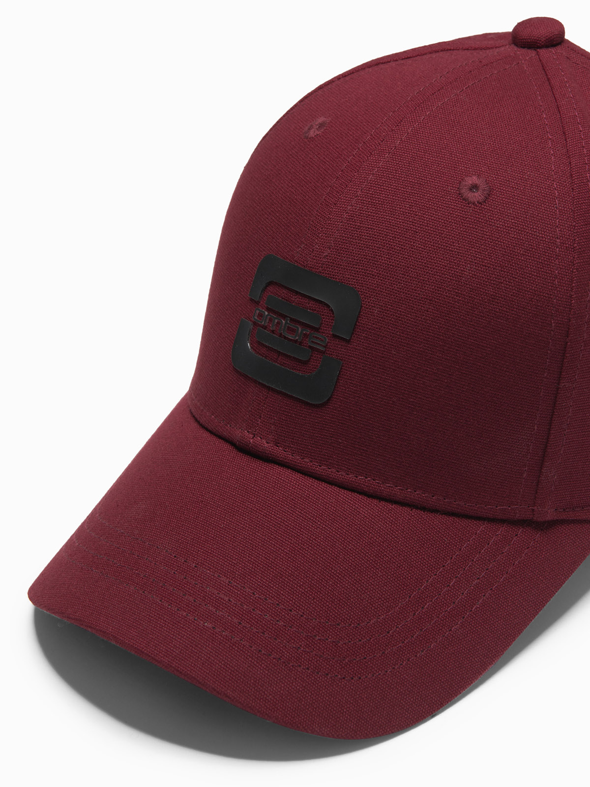 Ombre Men&#039;s baseball cap with logo - maroon
