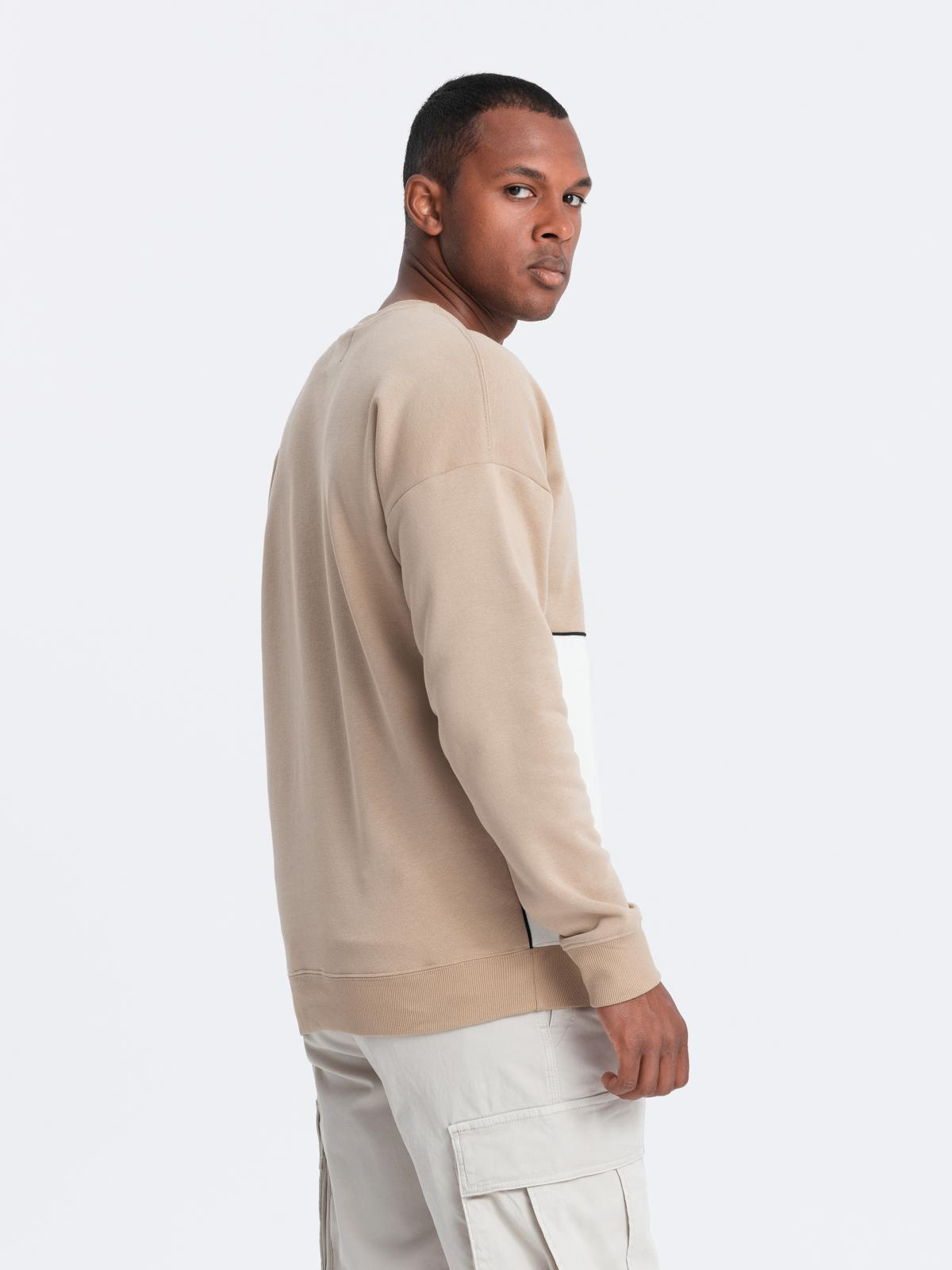 Ombre Men's OVERSIZE sweatshirt with contrasting color combination